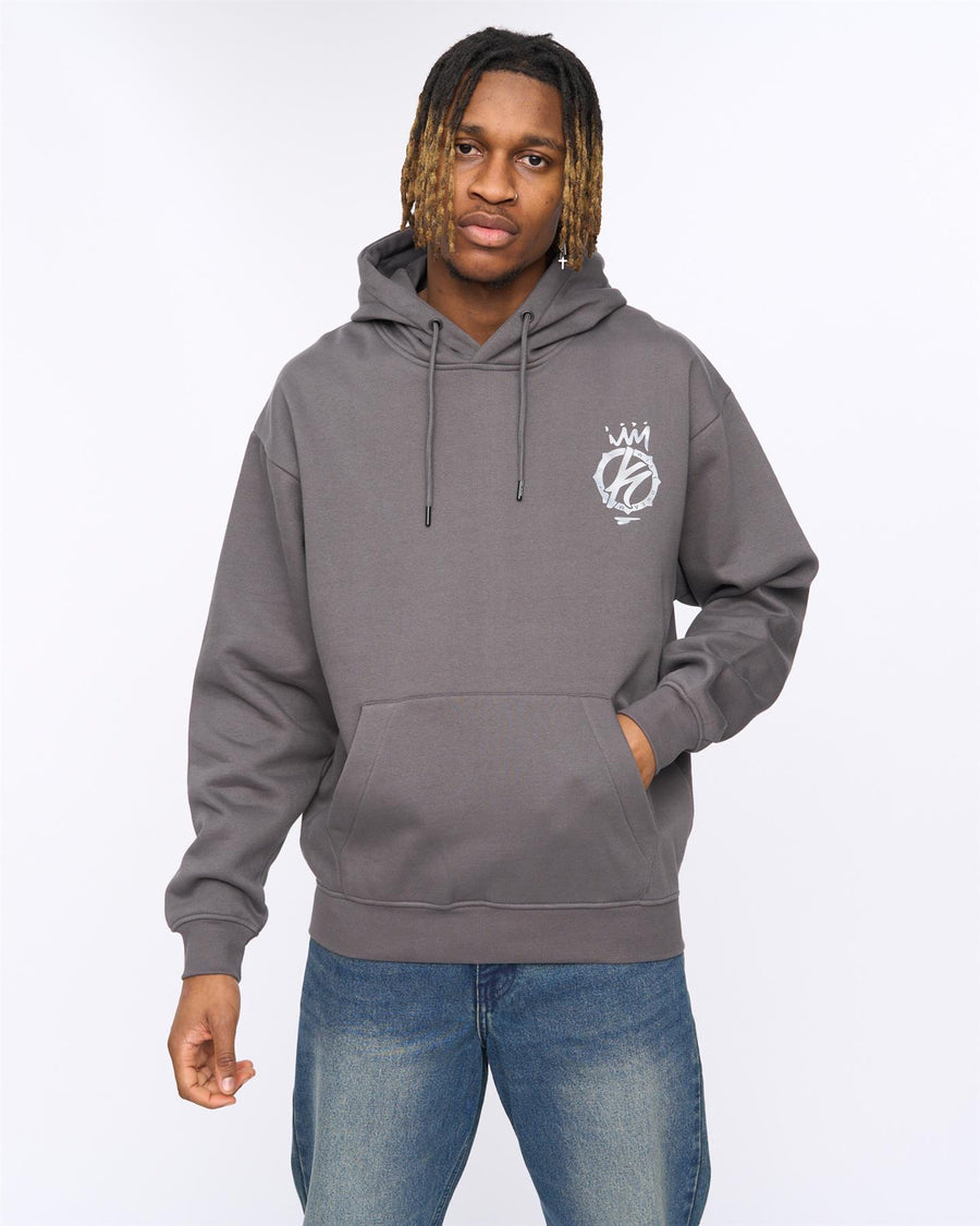 Mens Kayspray Hoodie  Asphalt