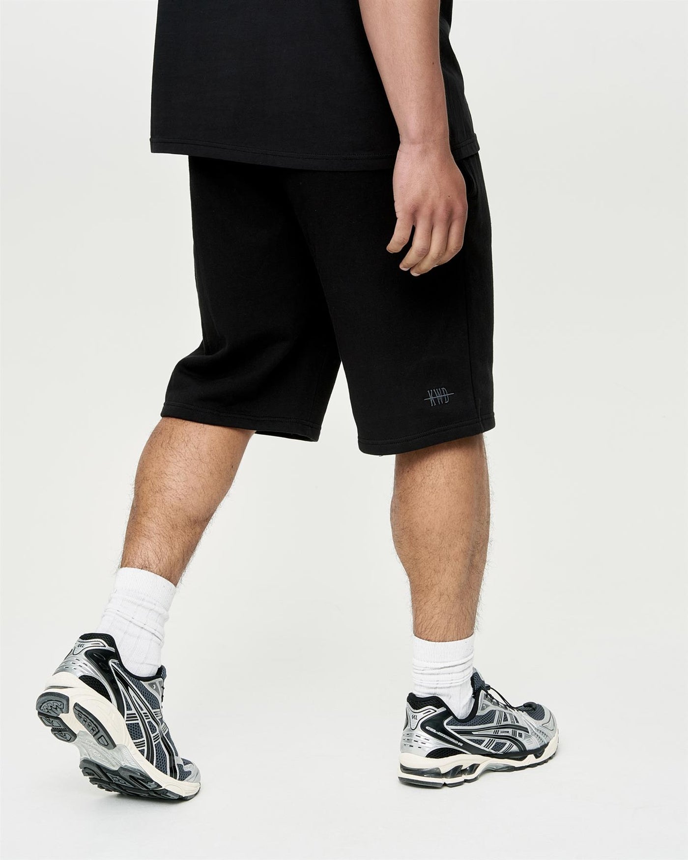 Mens Studio Scripted Jog Shorts Black