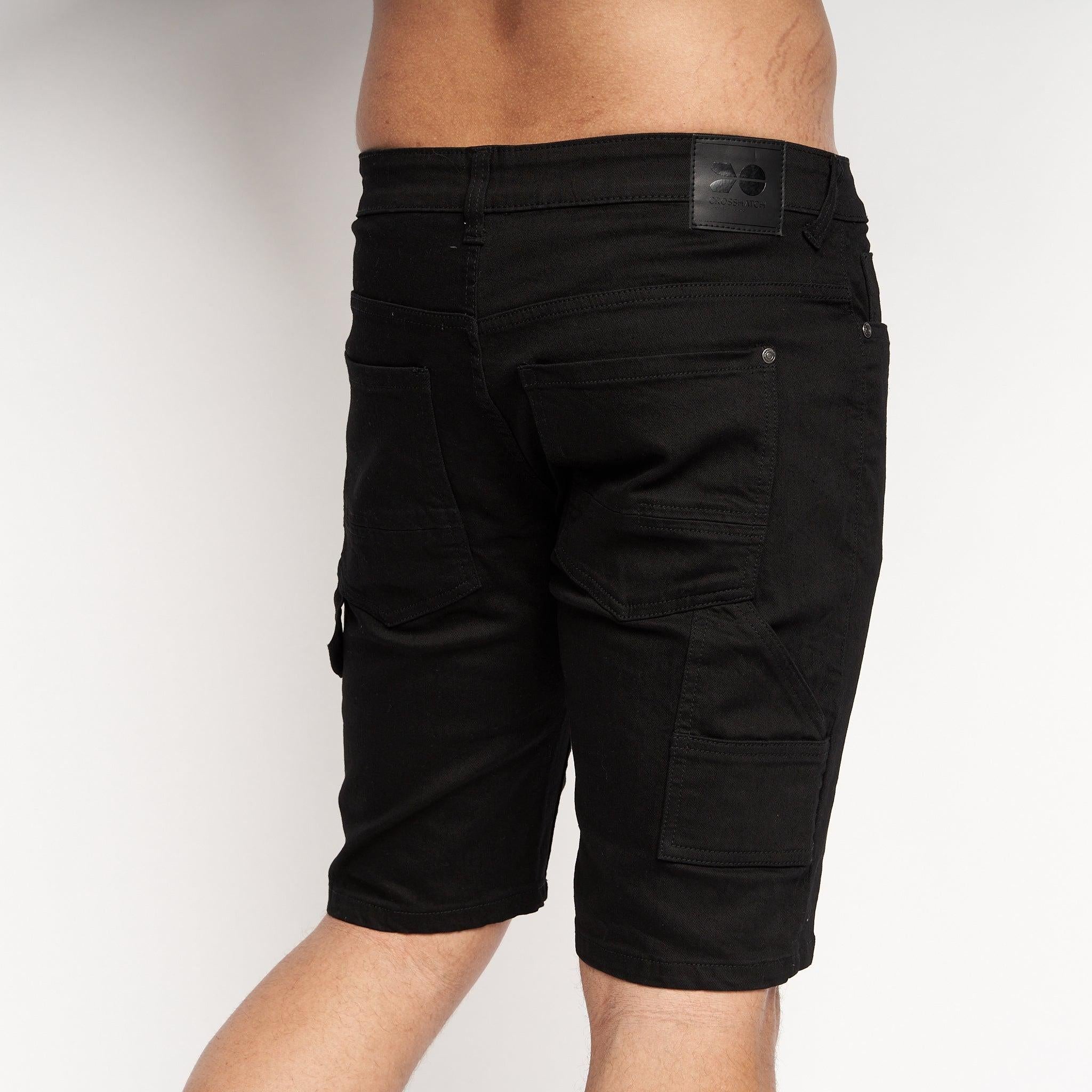 Carpenter Denim Shorts Black Wash