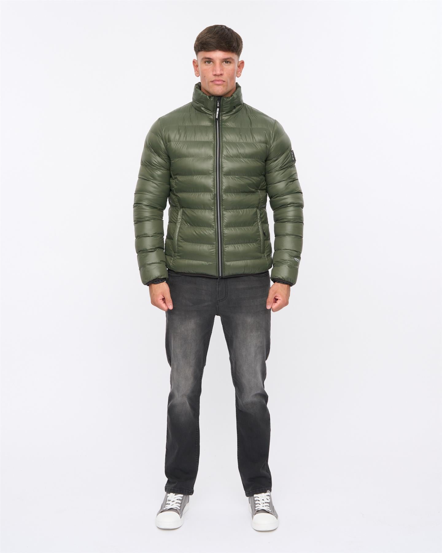Mens Shemmy Two Quilted Jacket Dark Olive
