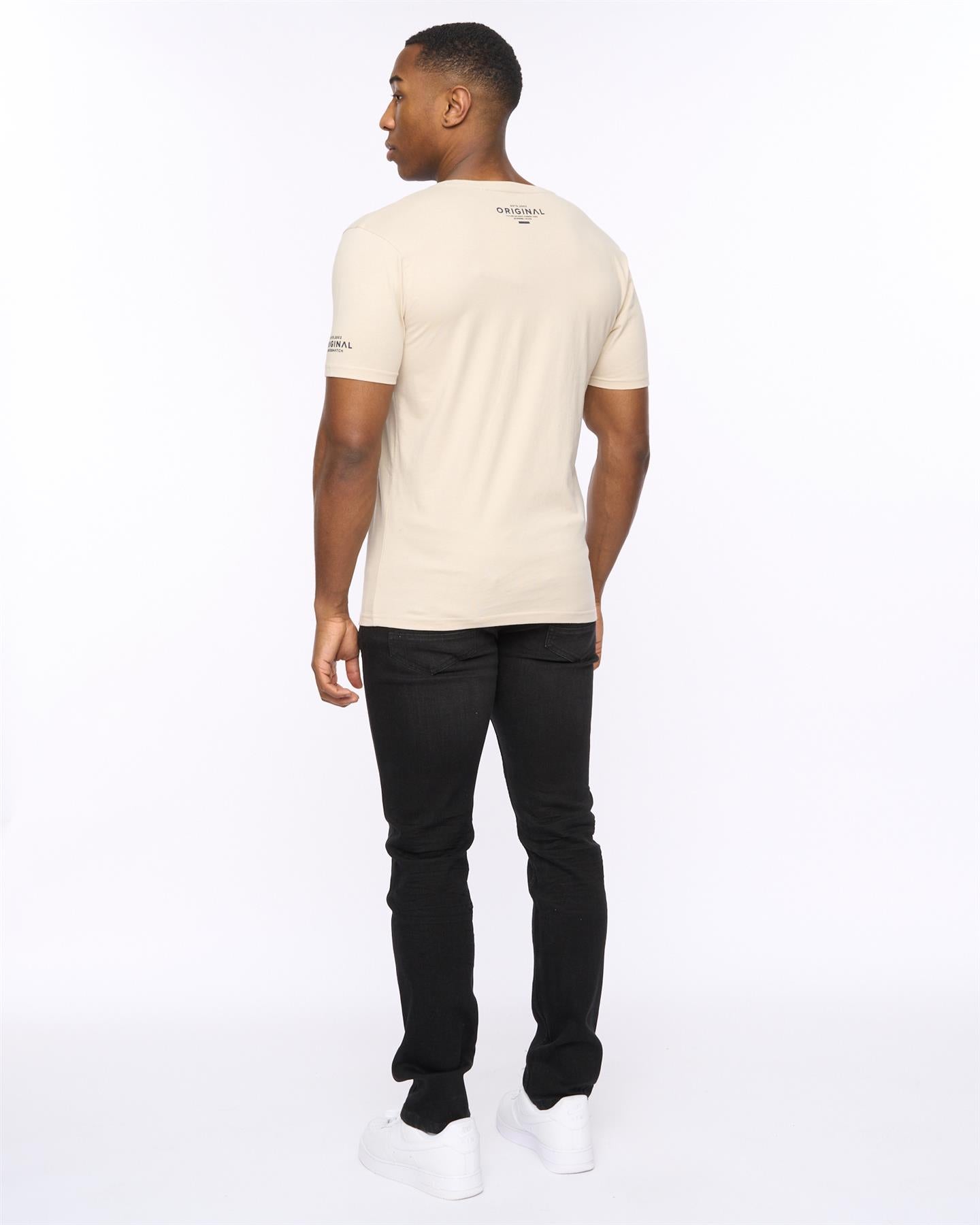 Mens Boxvibe T-Shirt Light Stone