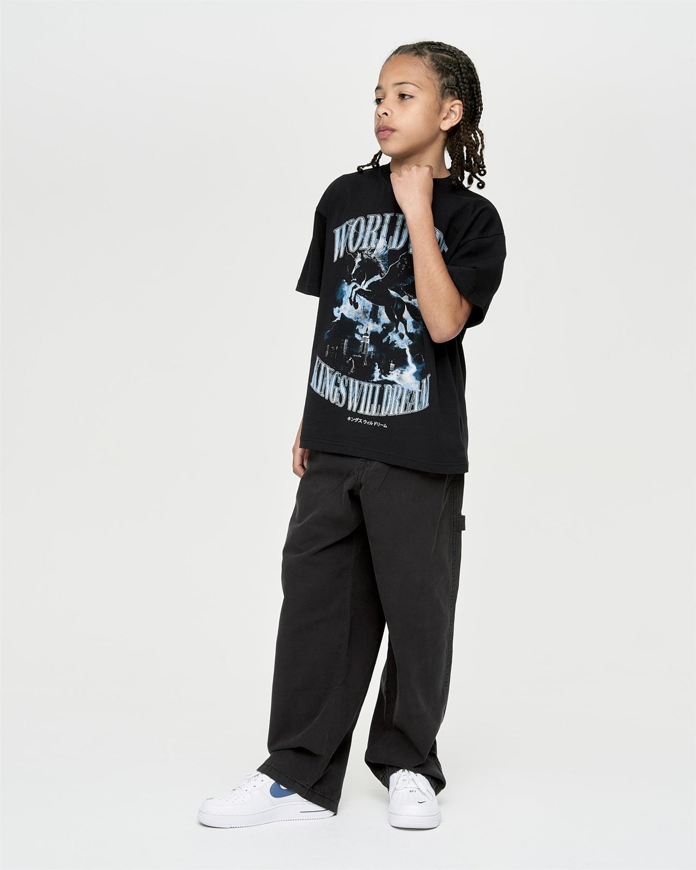 Kids Boys Studio Worldaround T-Shirt Black