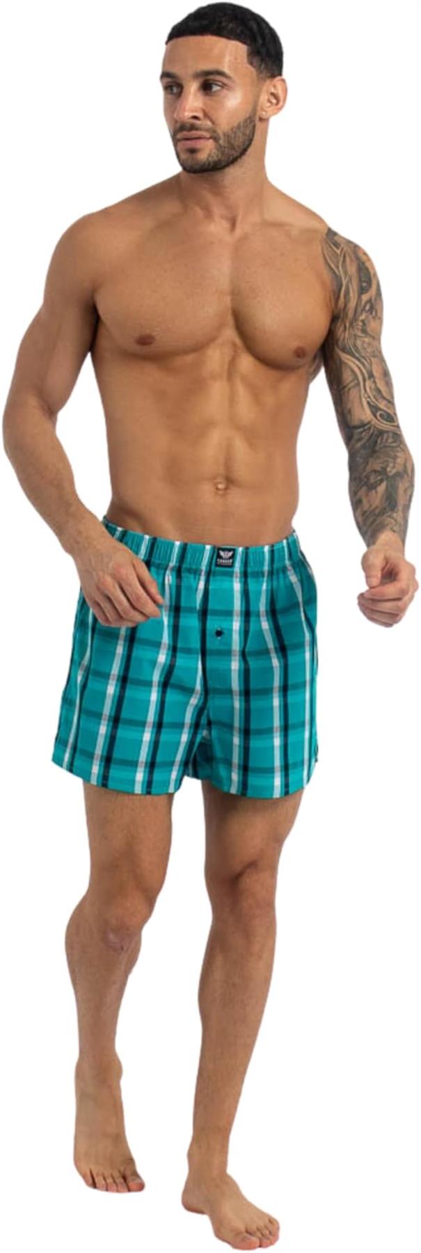 Men's Hexster Woven Boxers 6pk Blues