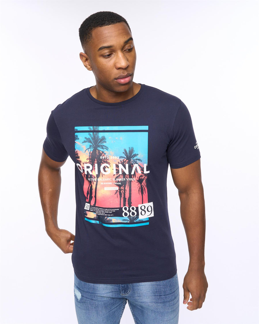Mens Summevibe T-Shirt Navy