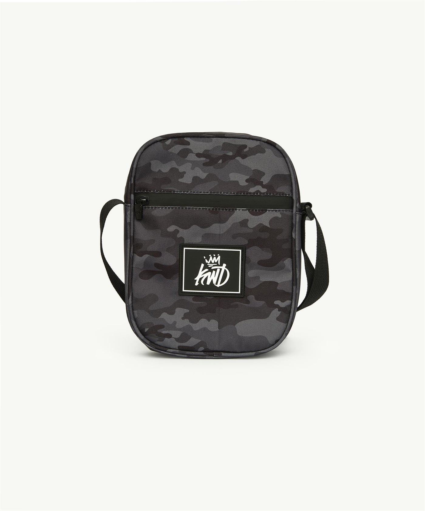 Mens Kayencee Cross Body Bag Black Camo