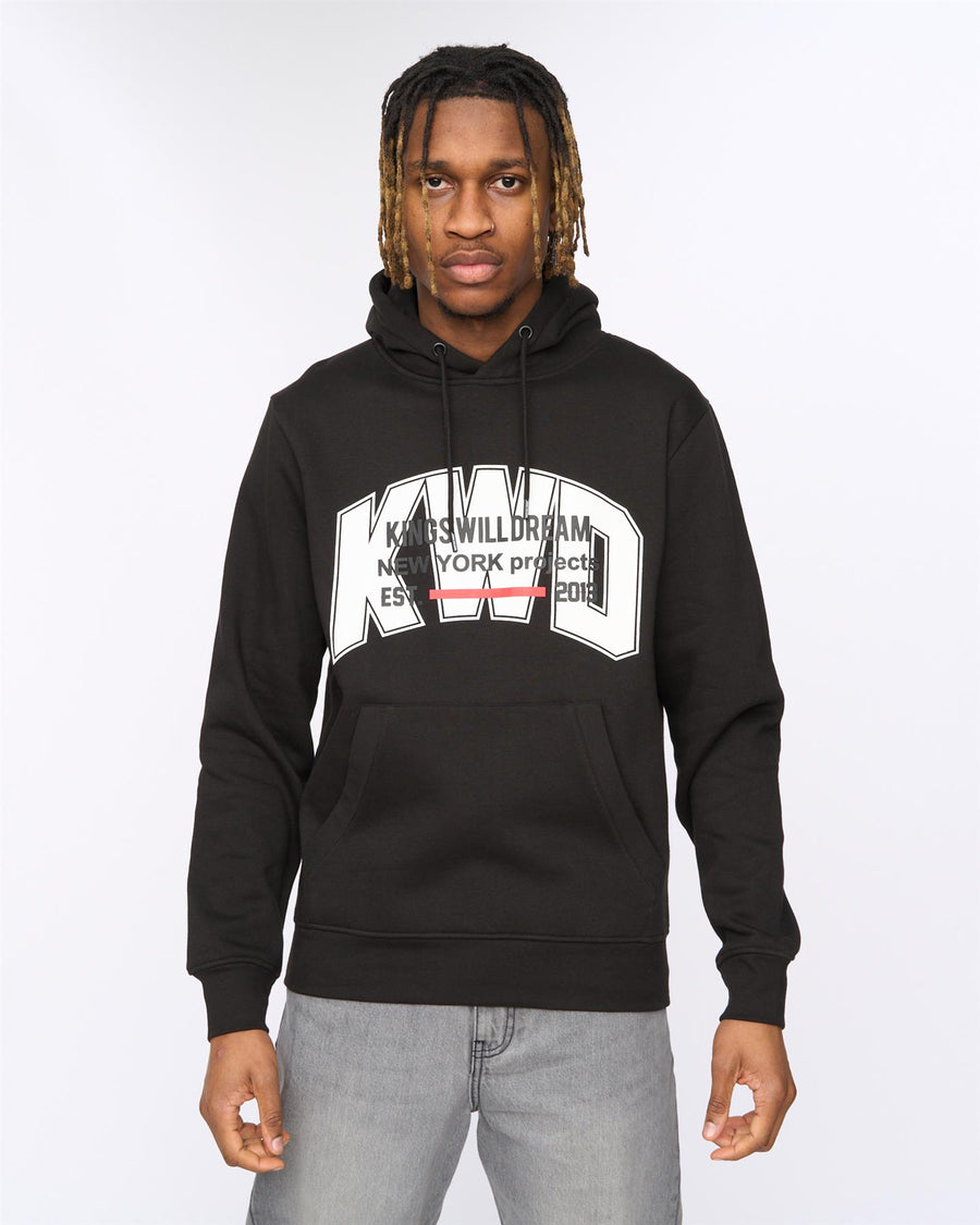 Mens Typeover Hoodie Black