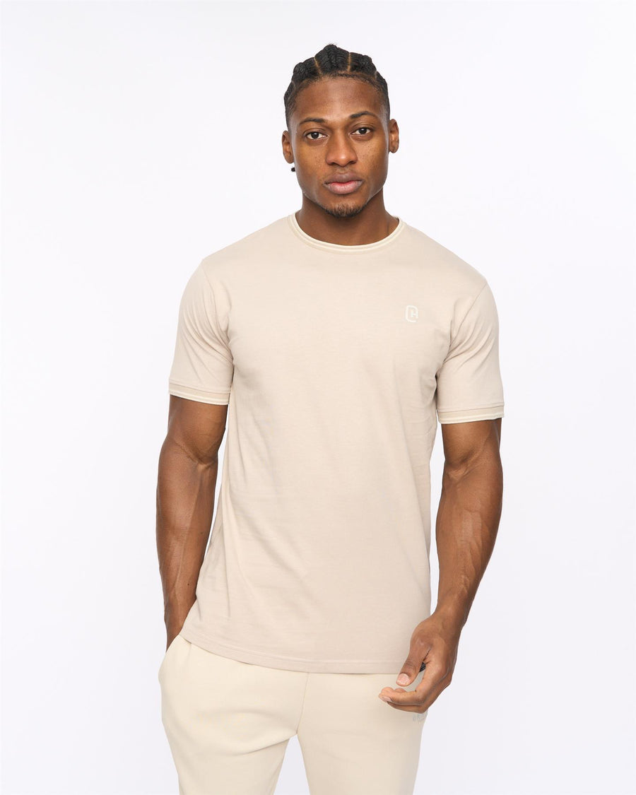 Mens Preece T-Shirt Light Stone