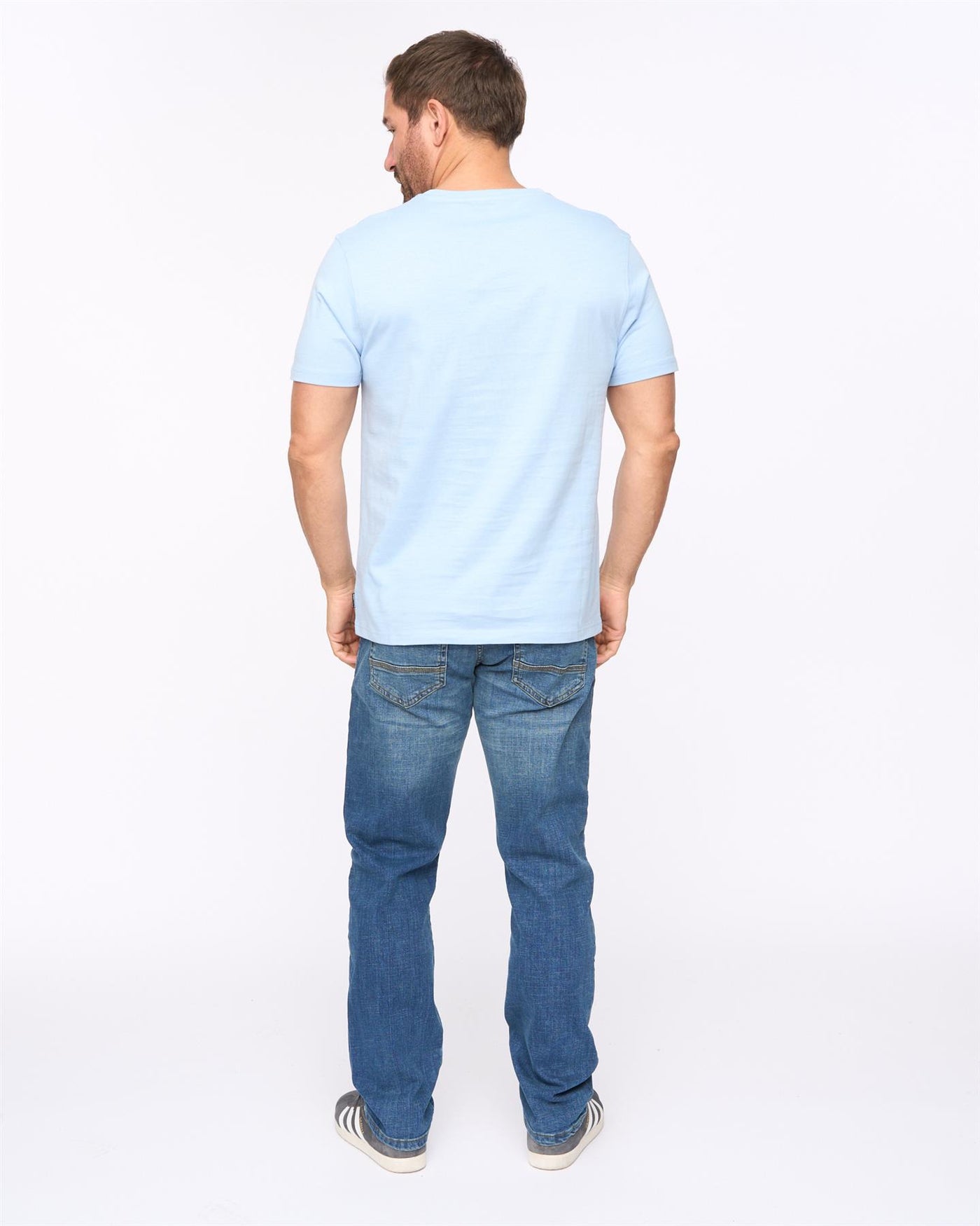 Mens Lepalmz T-Shirt Light Blue