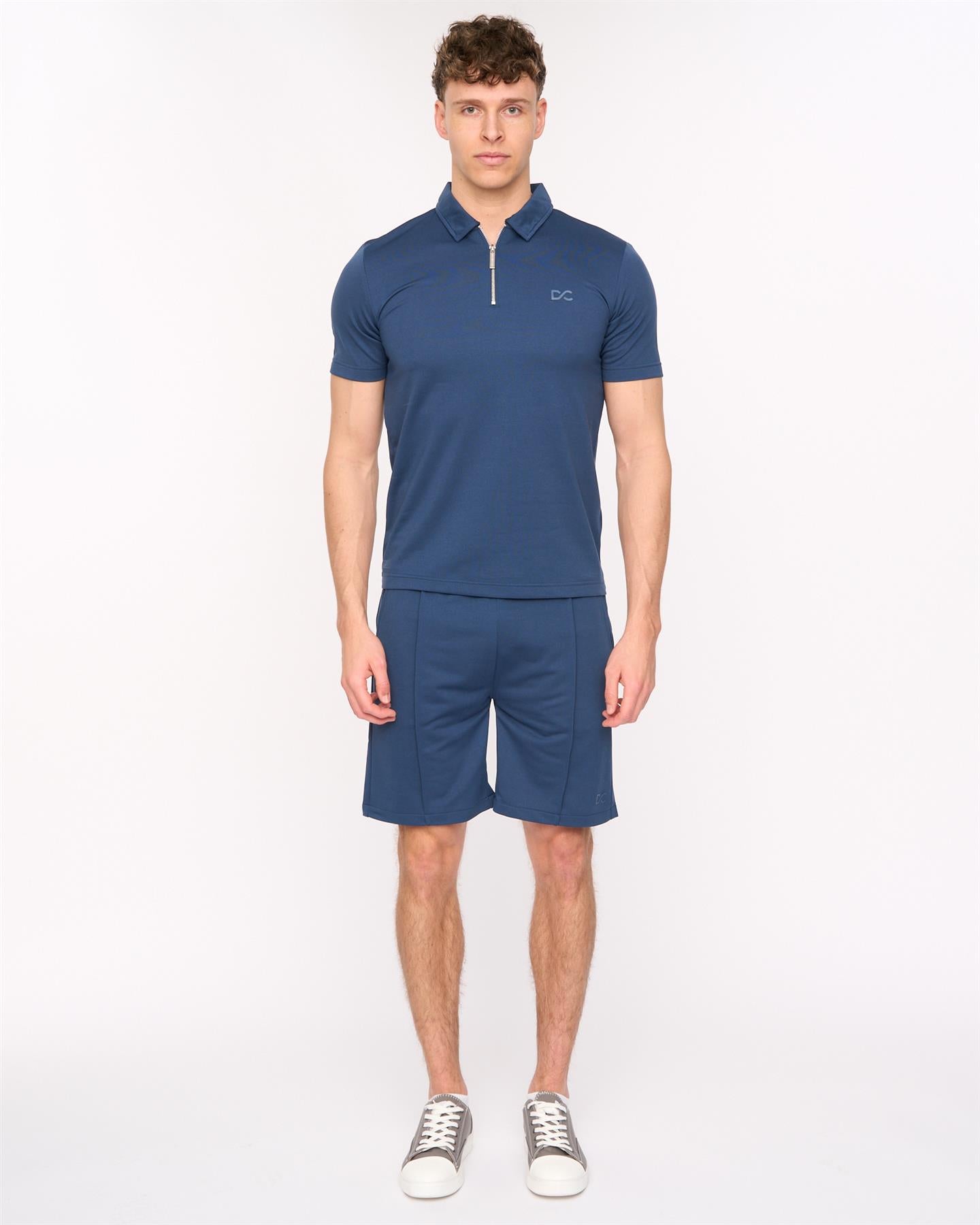 Mens Medford Polo & Shorts Set Navy