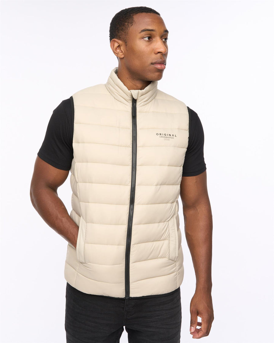 Mens Gattering MVE Gilet Stone