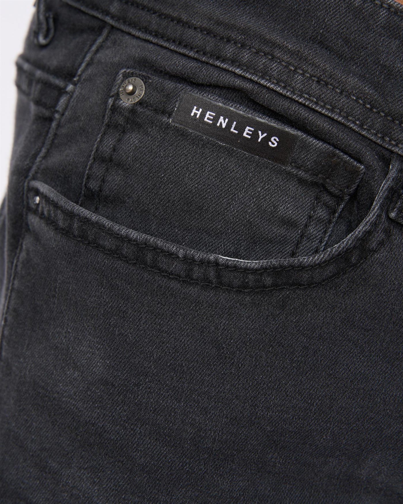 Mens Breeze Straight Fit Jeans Black Wash