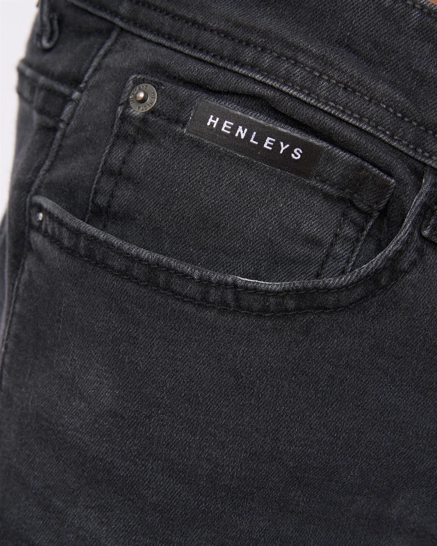 Mens Breeze Straight Fit Jeans Black Wash