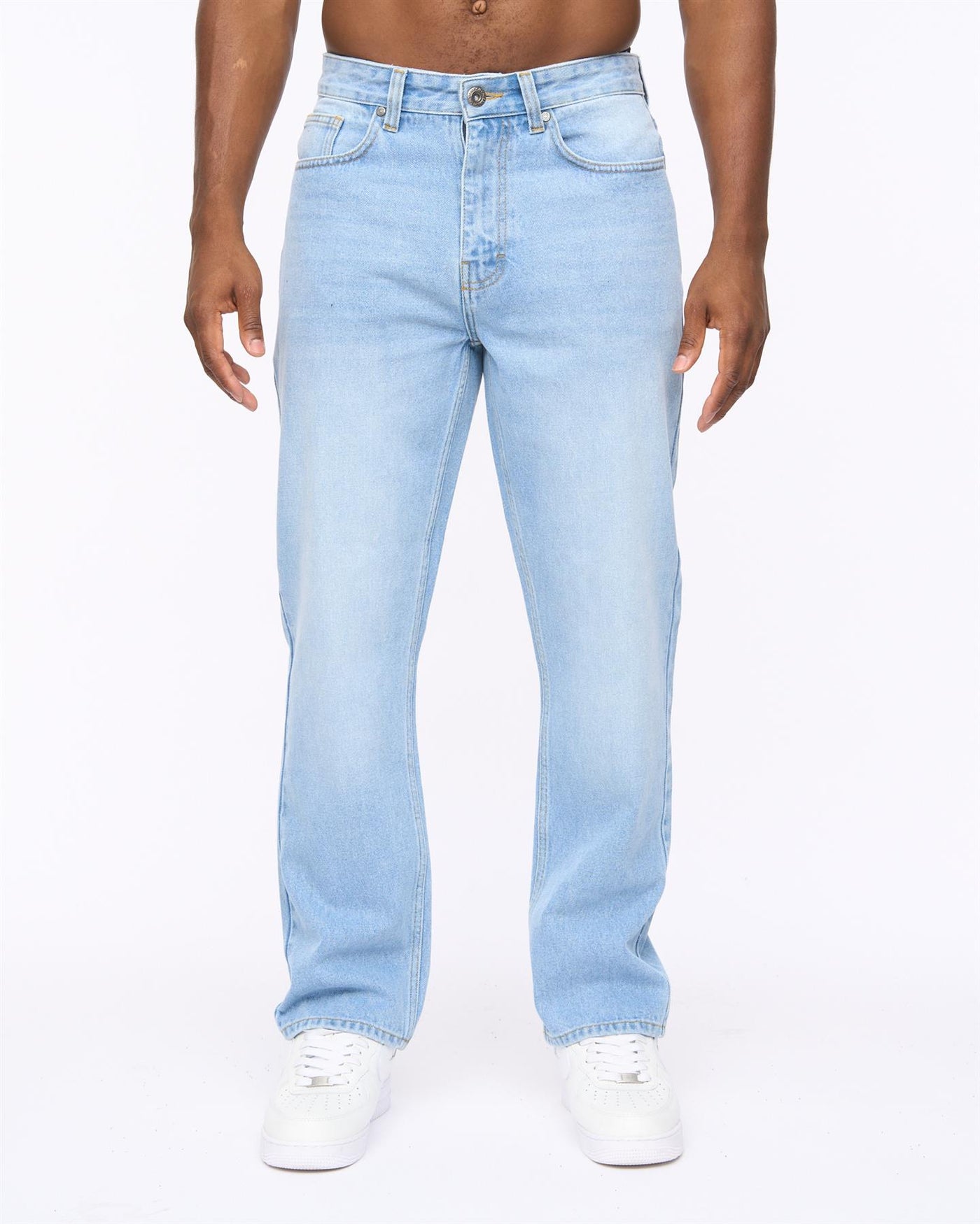 Mens Tillman Baggy Jeans Light Wash