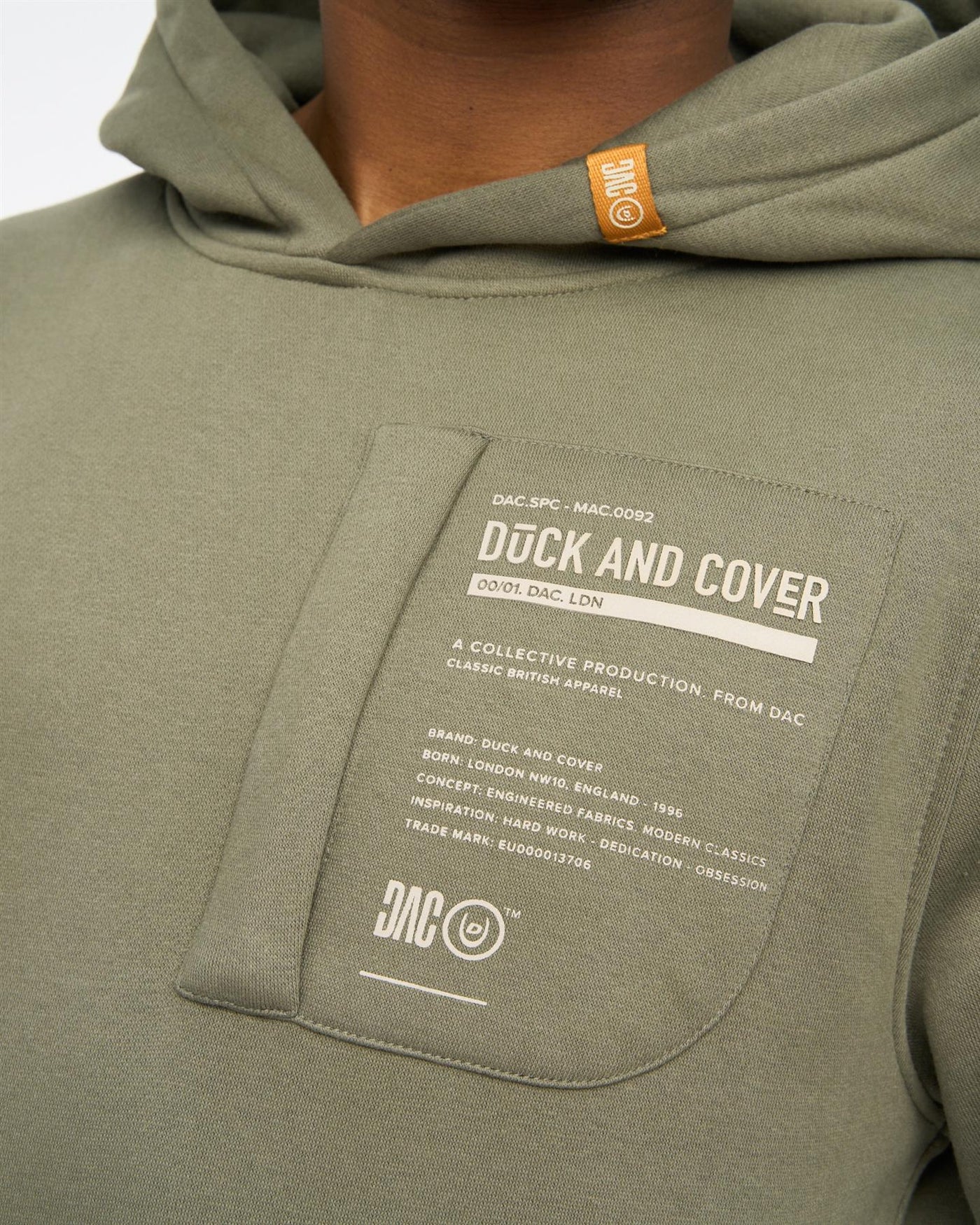 Mens Adamsberg Hoodie Dark Olive