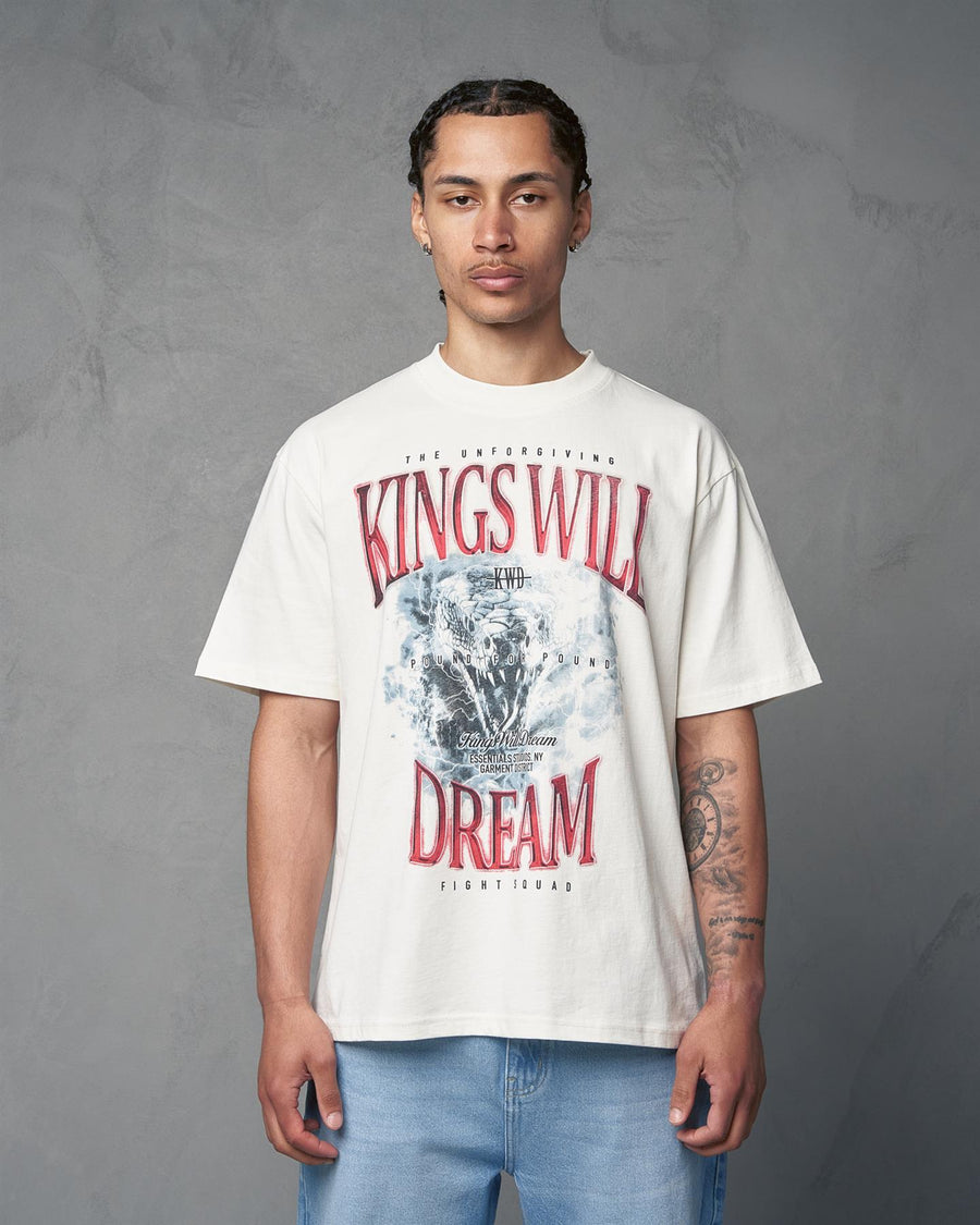 Mens Studio Snake Eyes T-Shirt Off White
