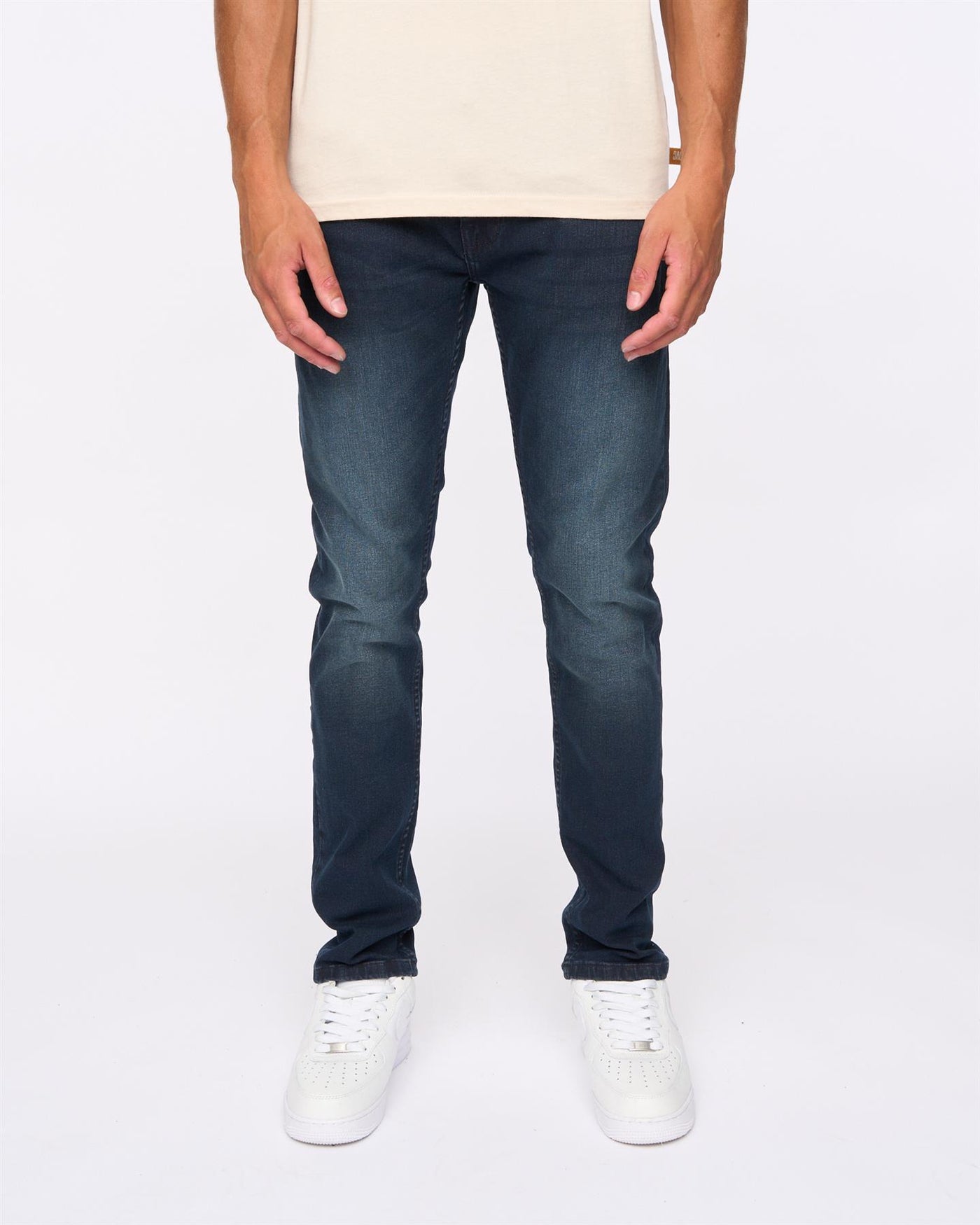 Mens Maylead Slim Fit Jeans Blue Black