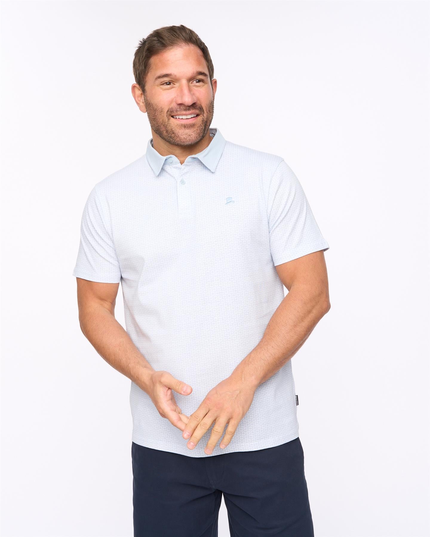 Mens Calvert Polo Light Blue