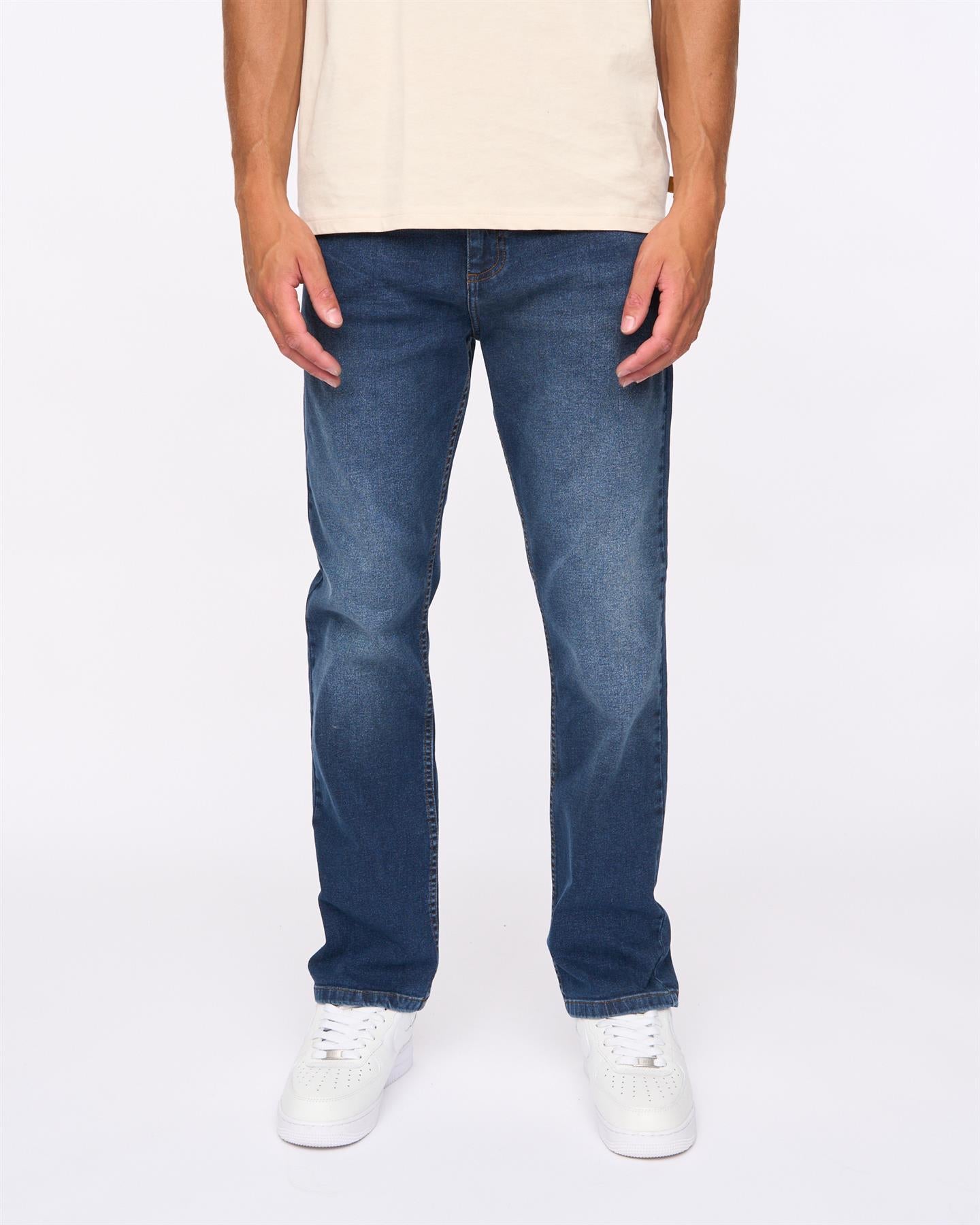 Mens Hydras Straight Leg Jeans Dark Wash