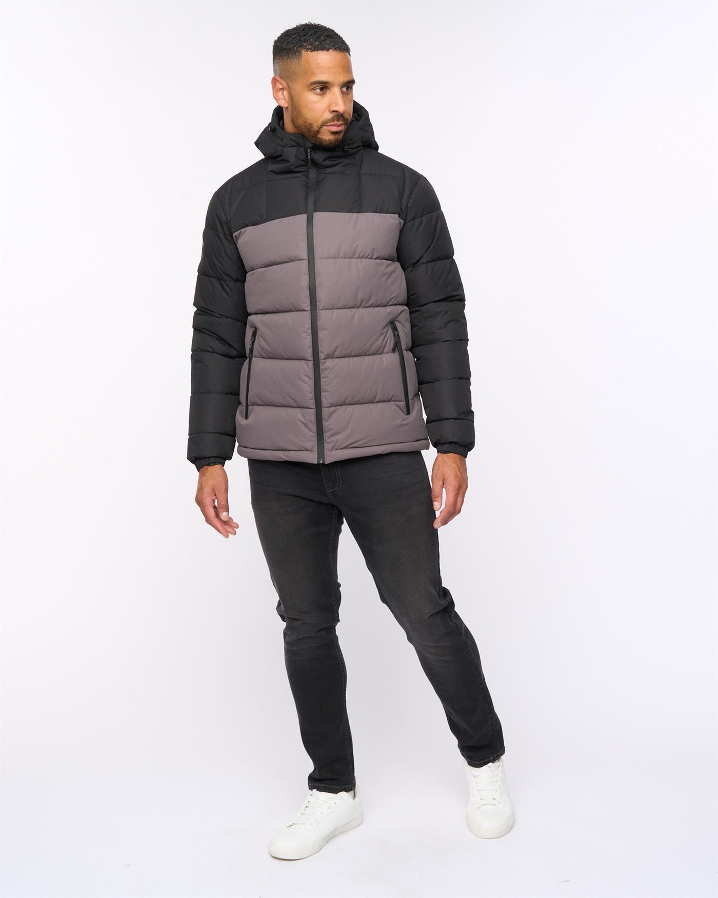 Archdale Puffer Jacket Black/Charcoal