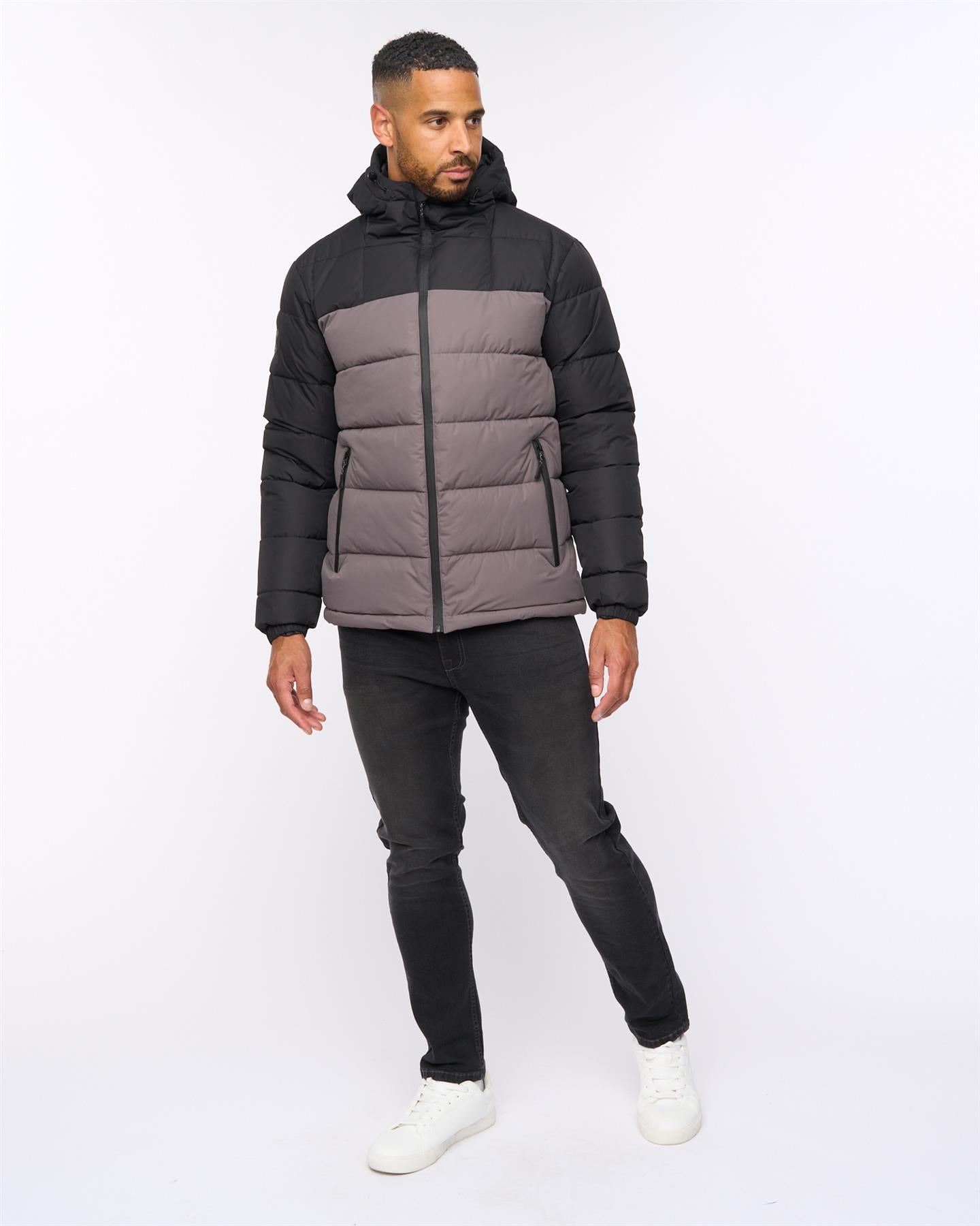 Archdale Puffer Jacket Black/Charcoal