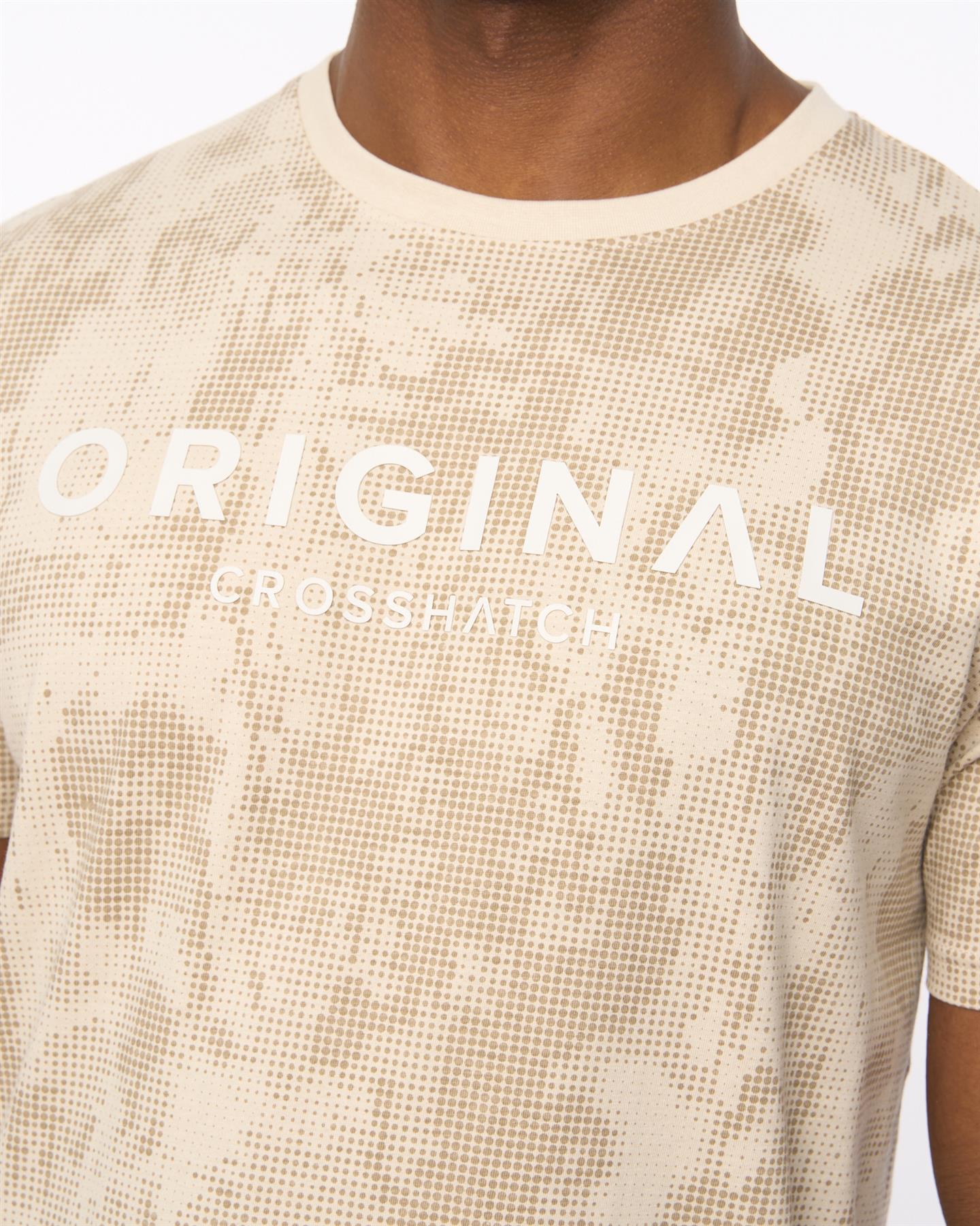 Mens Bardon Camo T-Shirt Light Stone