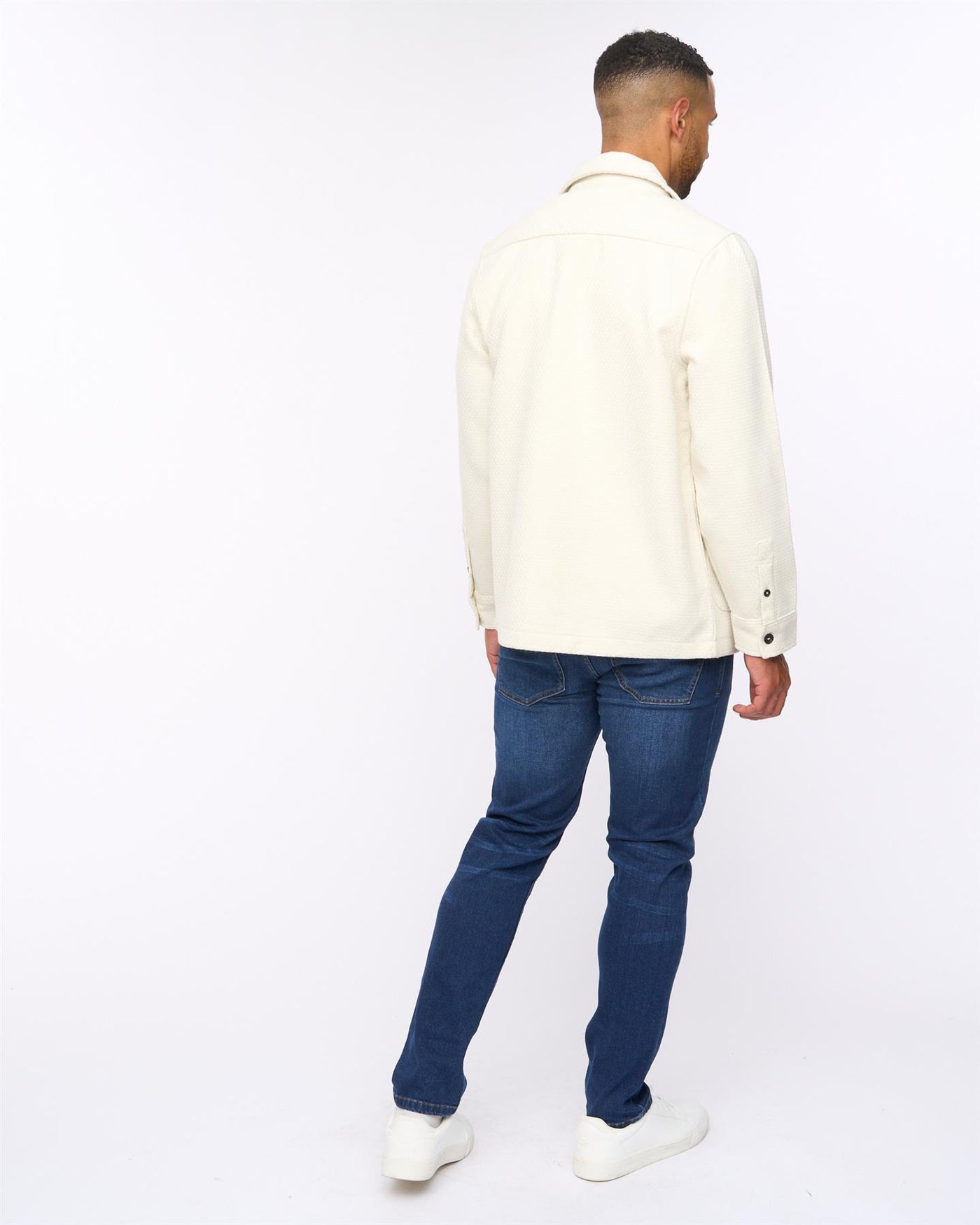 Haynerson Textured Overshirt Ecru