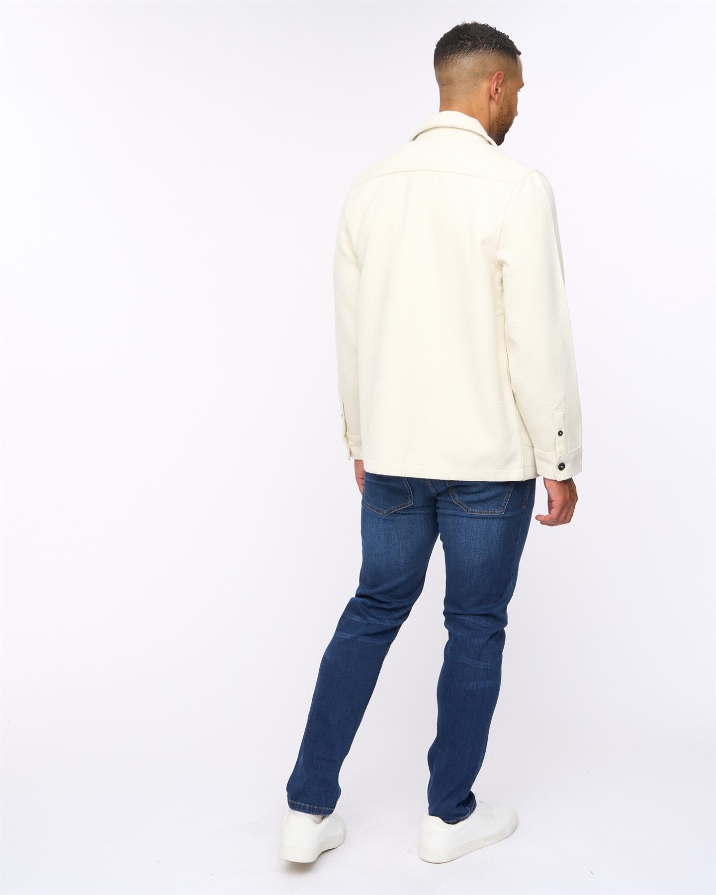 Haynerson Textured Overshirt Ecru