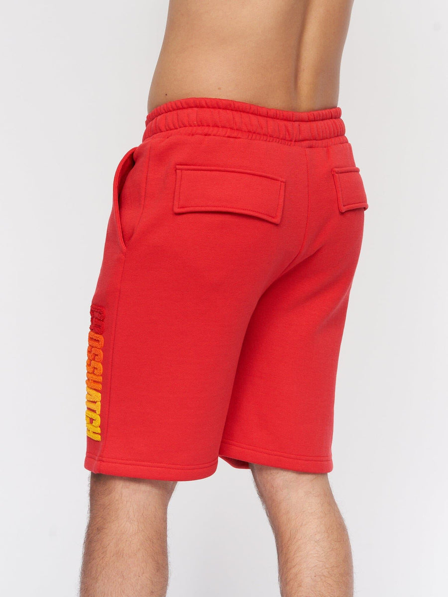 Flocked Shorts Red