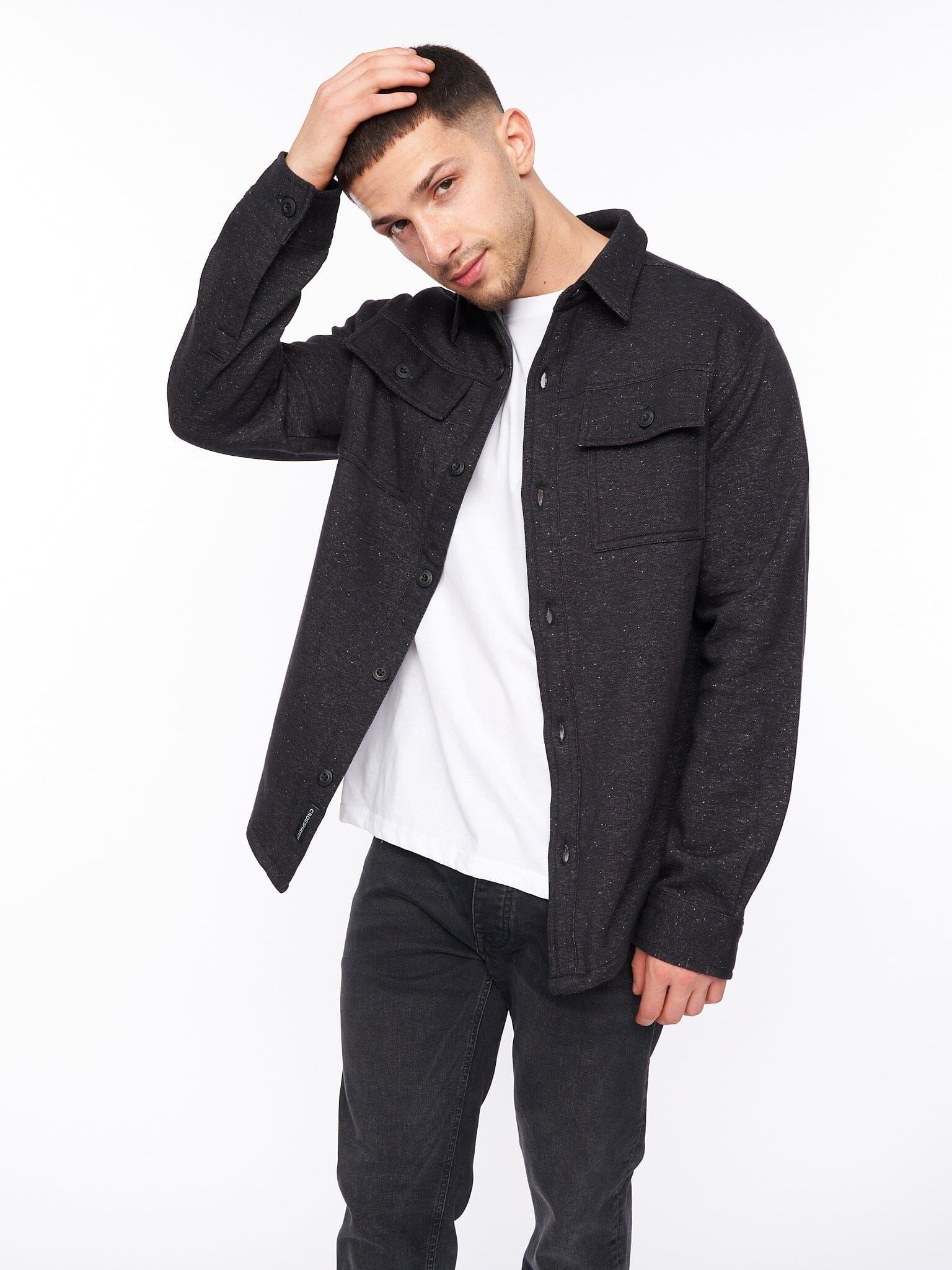 Dakari Fleece Overshirt Charcoal