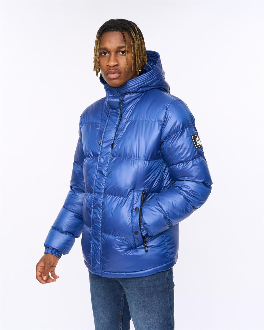 Mens Welcome Puffer Jacket Royal