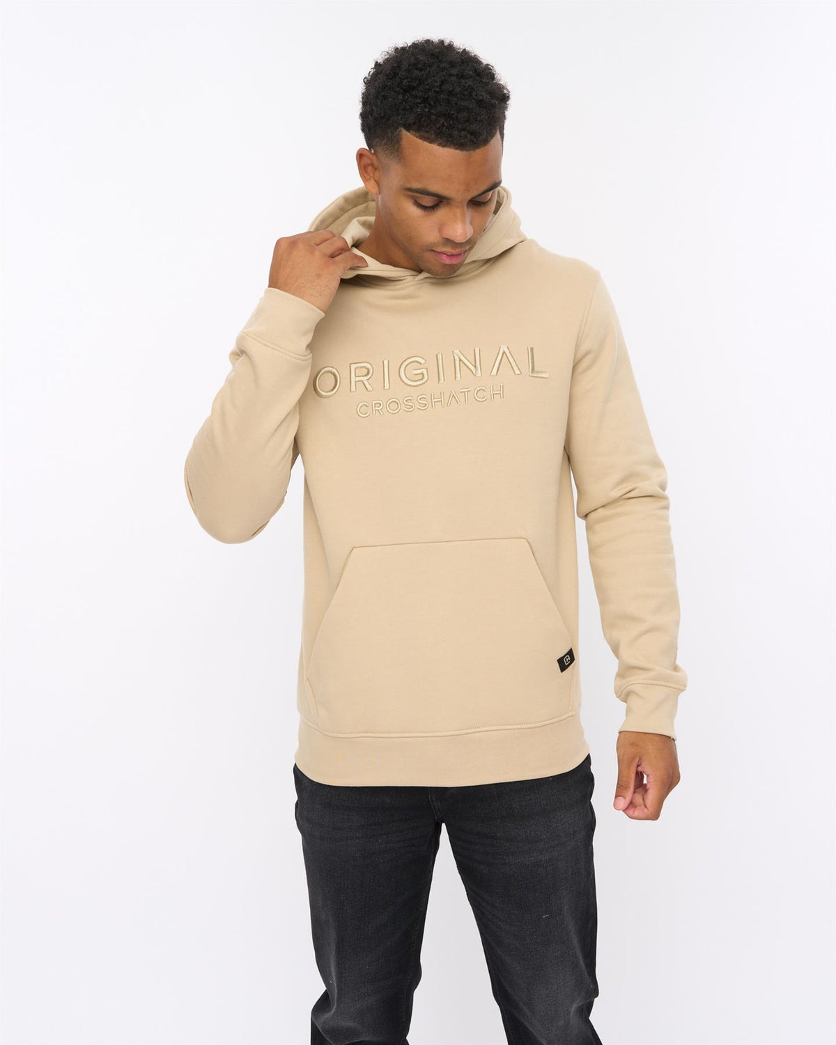 Mens Haromere Hoodie Stone