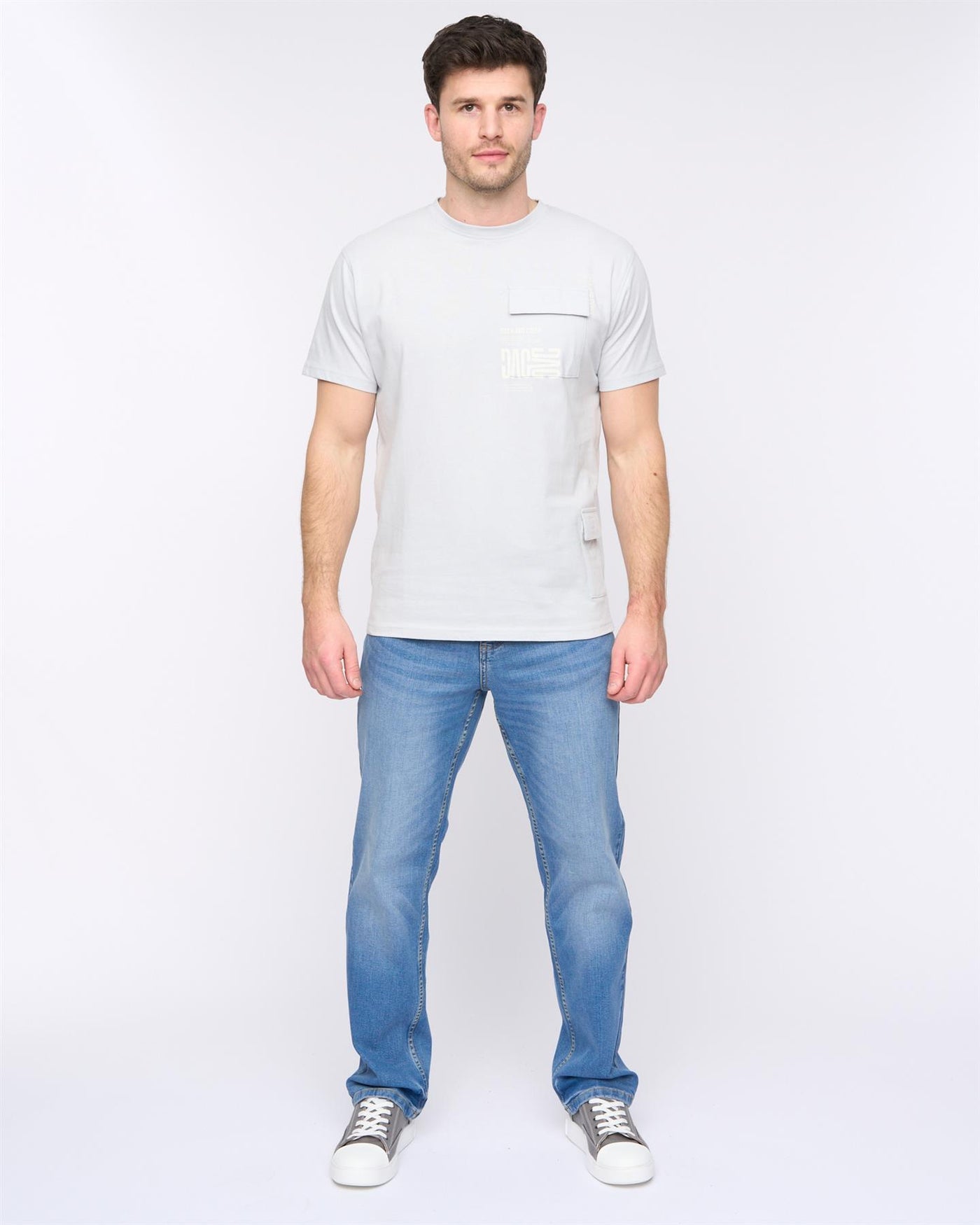 Mens Trentflax T-Shirt Light Blue