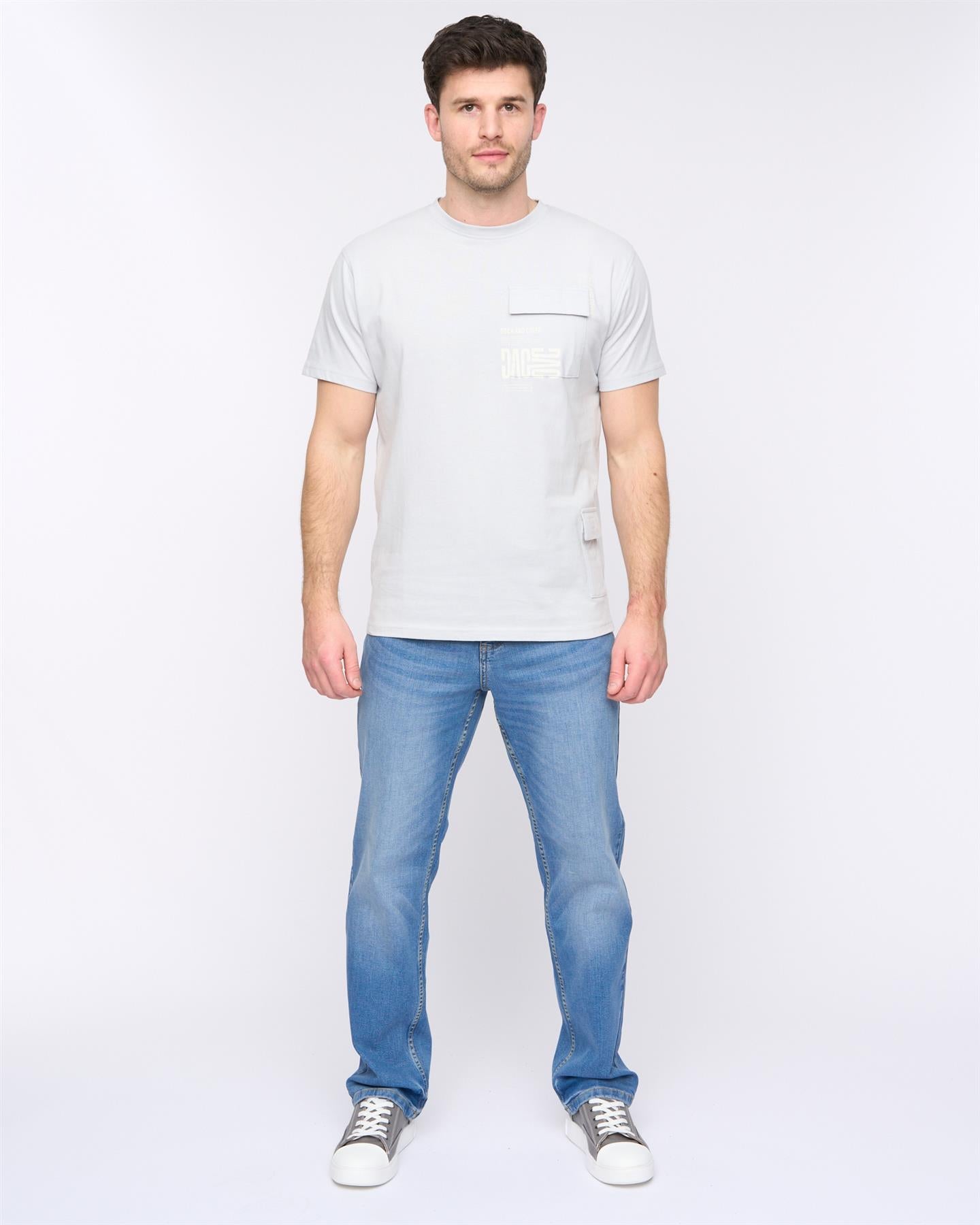 Mens Trentflax T-Shirt Light Blue