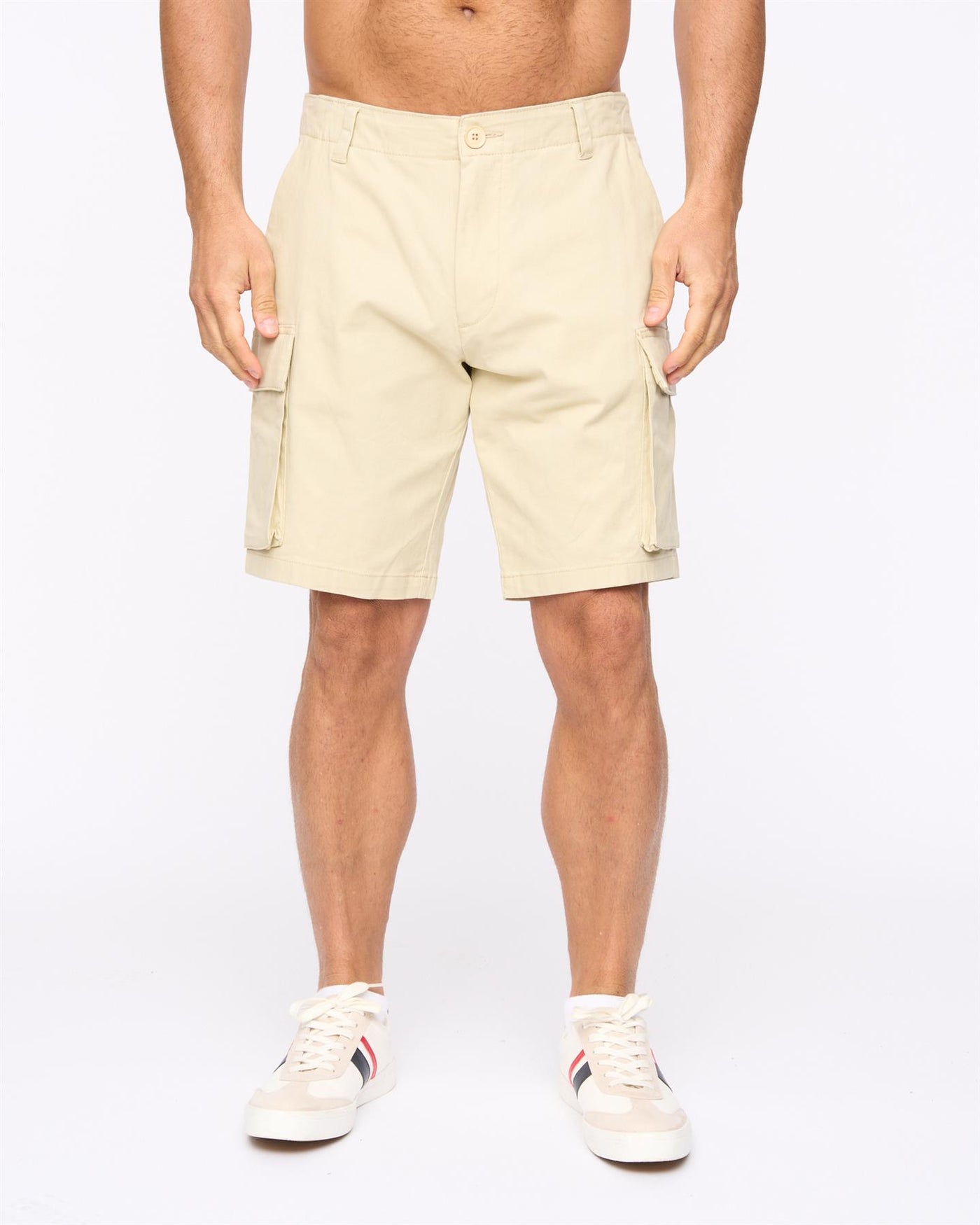 Mens Seaford Cargo Shorts Stone