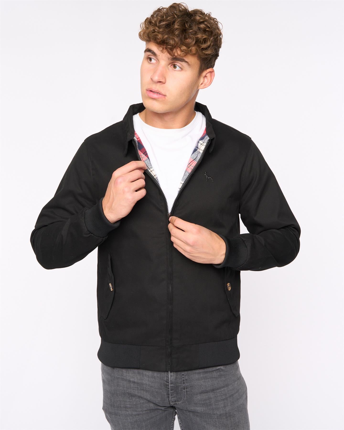 Mens  Dartmoore Harrington Twill Jacket Black