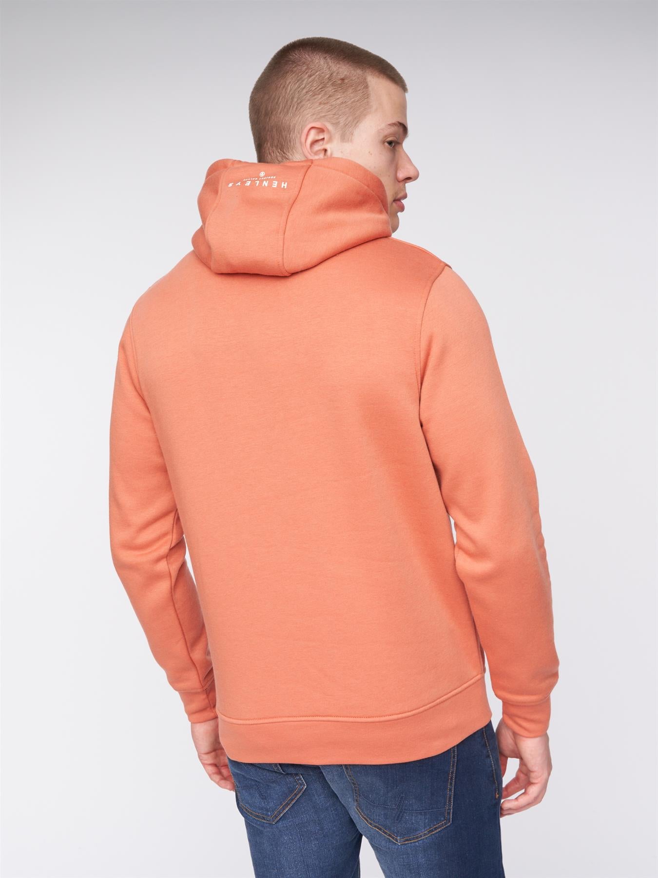 Mens Scripthen Hoodie Brick Red