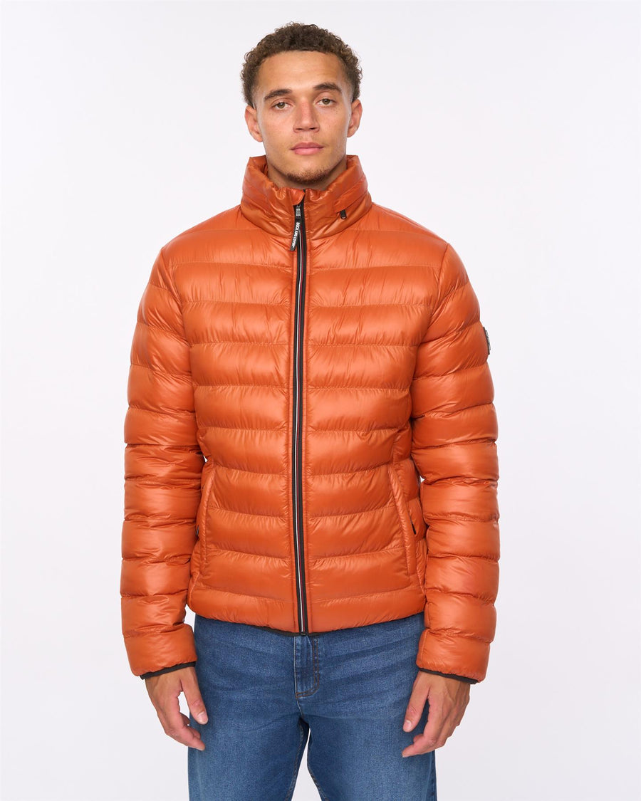 Mens Shemmy Two Quilted Jacket Orange