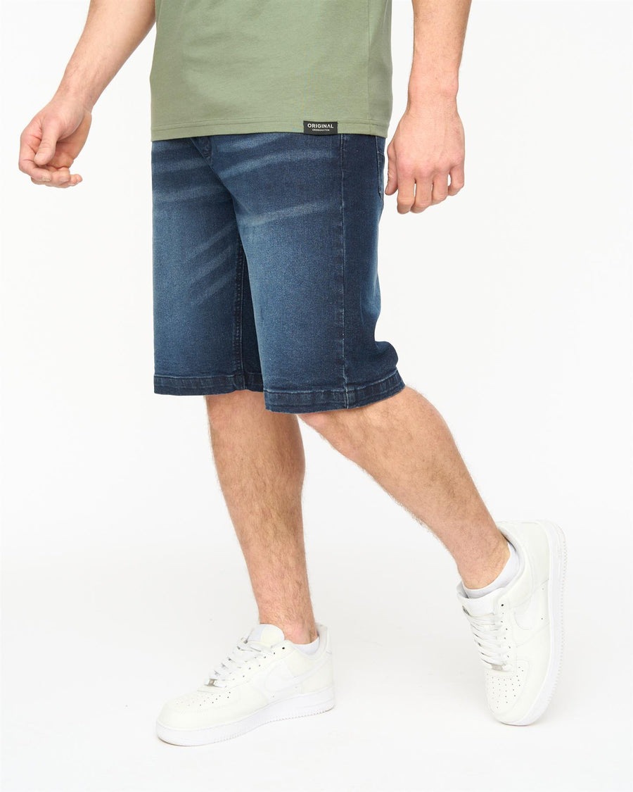 Mens Kamaline Denim Shorts Dark Wash