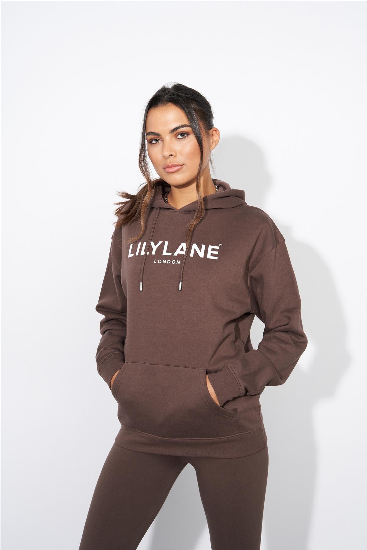 Ladies Lily Lane Ximena Hoodie Brown