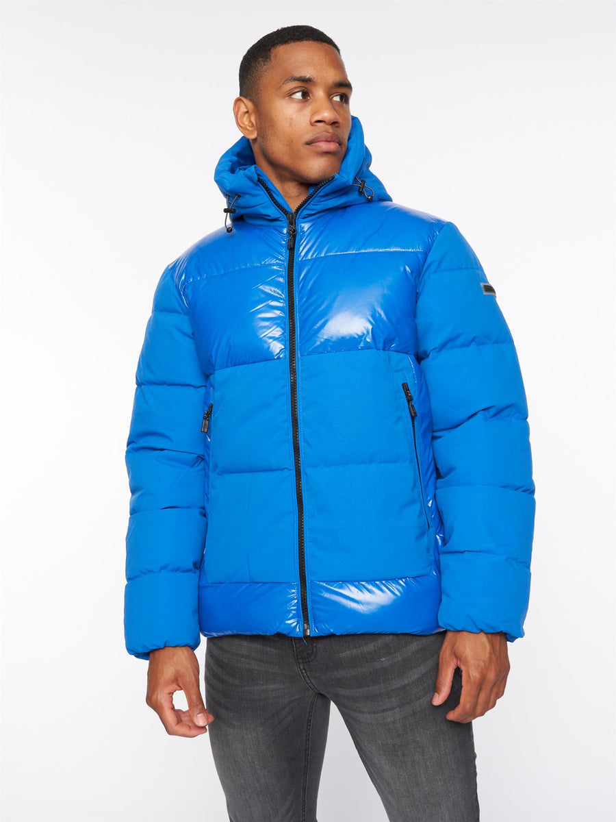 Mens Montaro Short Puffer Jacket Lapis Blue