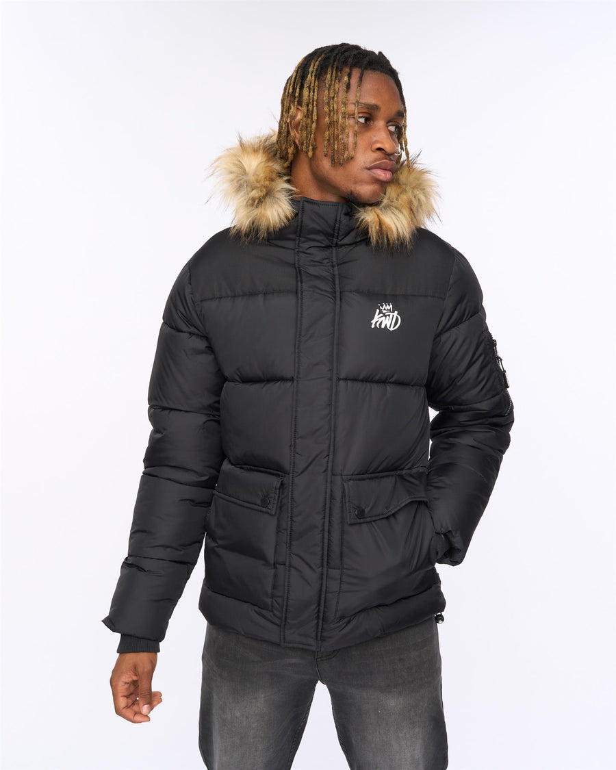Mens Curvlay Parka Black