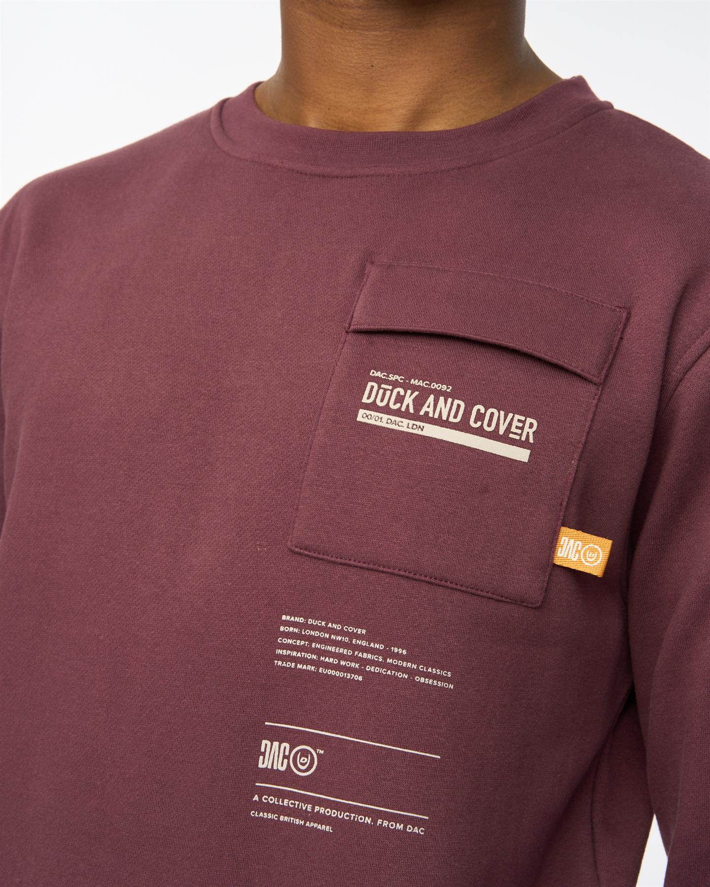 Mens Applewood Crew Sweat Raisin