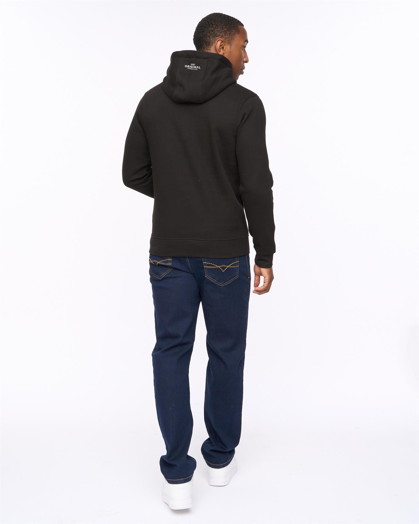 Mens Vintarge Hoodie Black