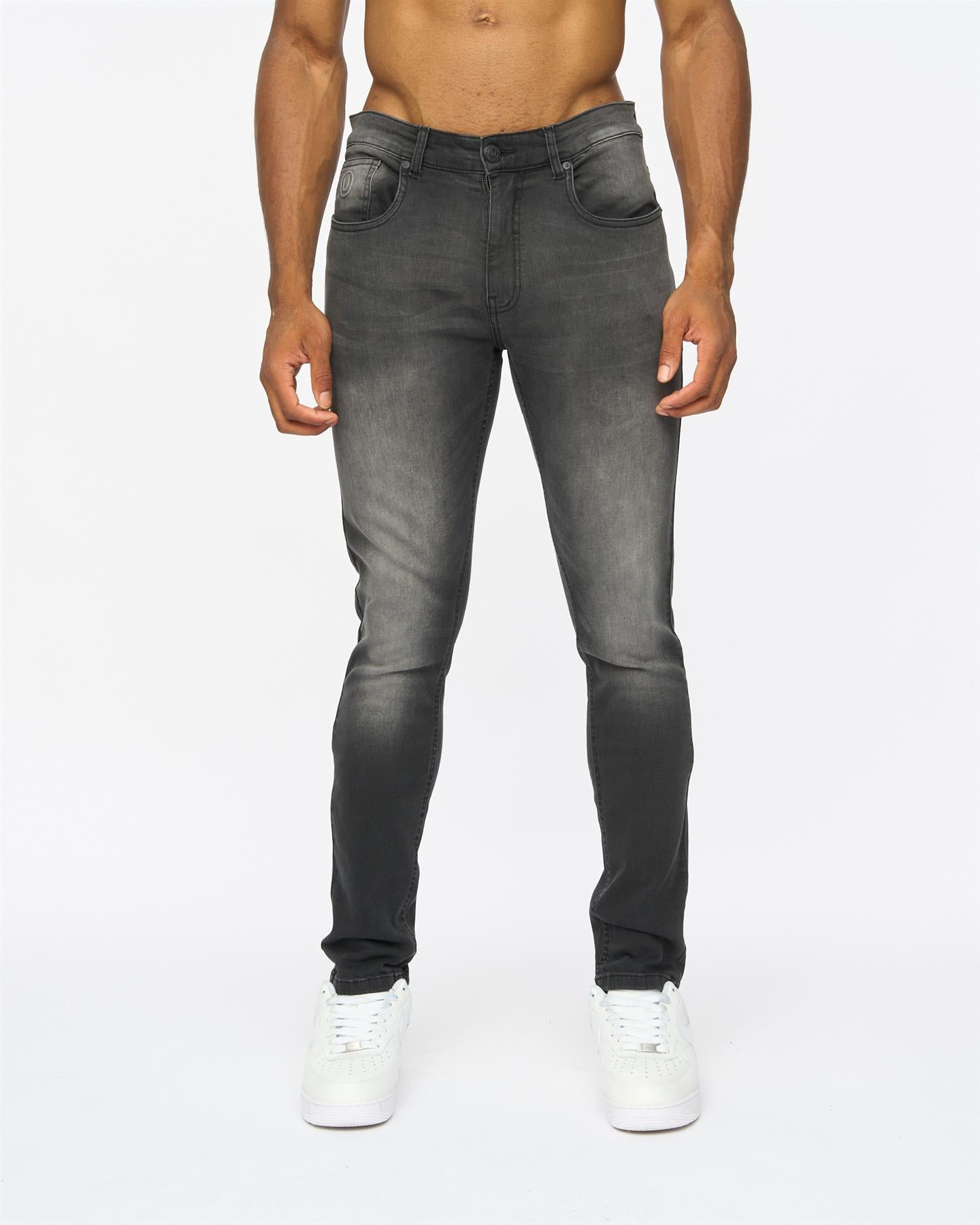 Mens Overburg Slimmer Fit Jeans Black