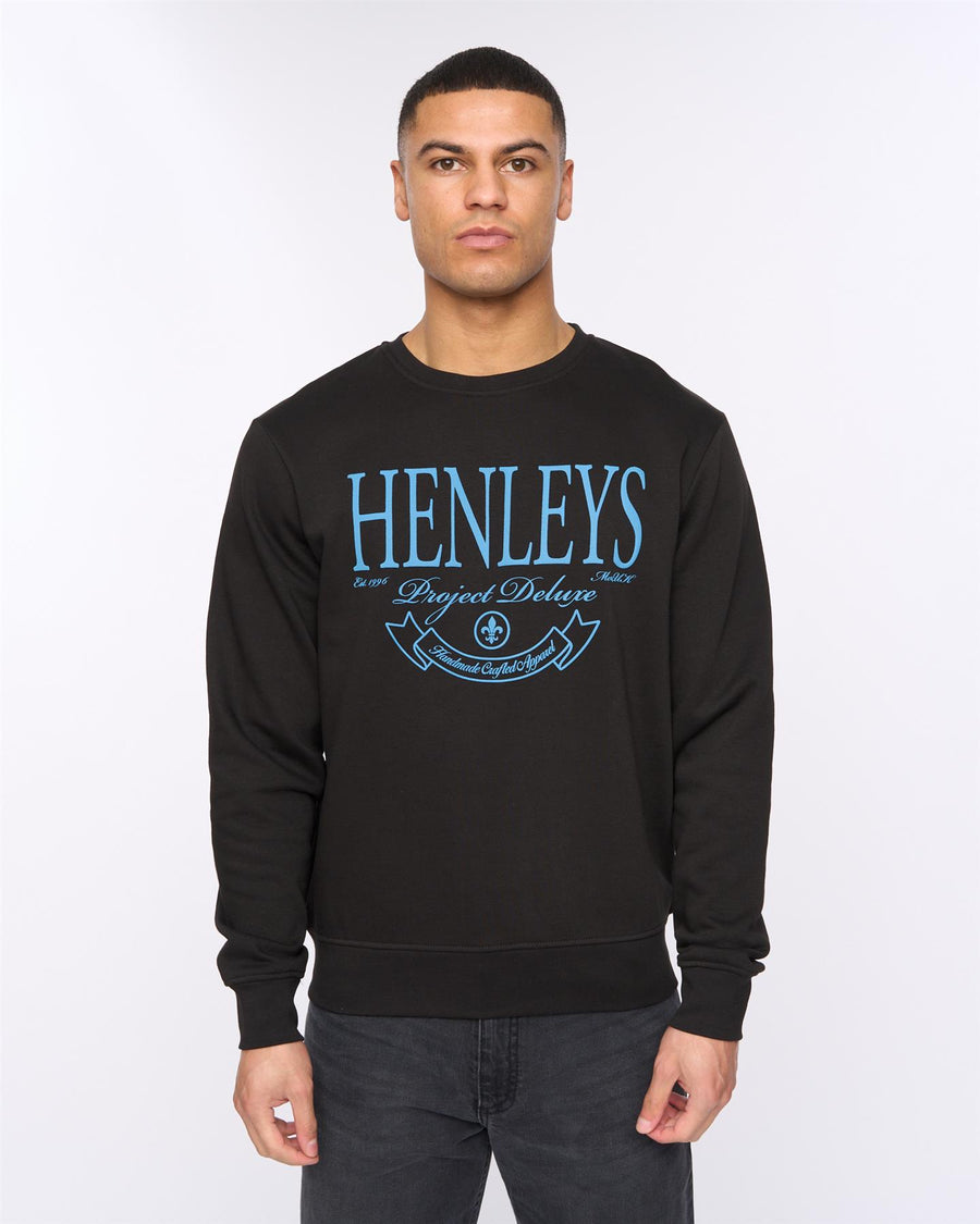 Mens Henbank Crew Black