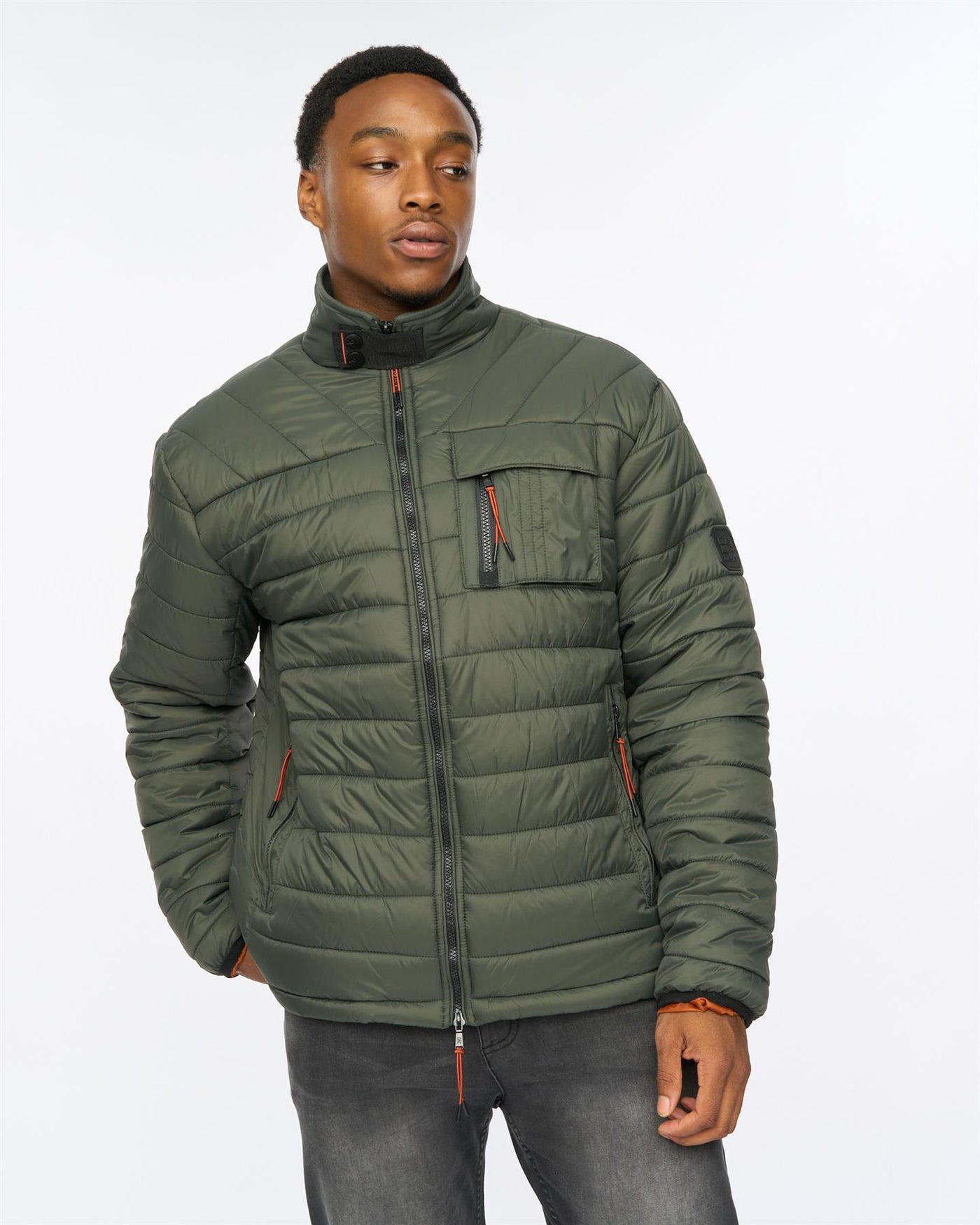 Mens Carricore Padded Jacket Dark Olive