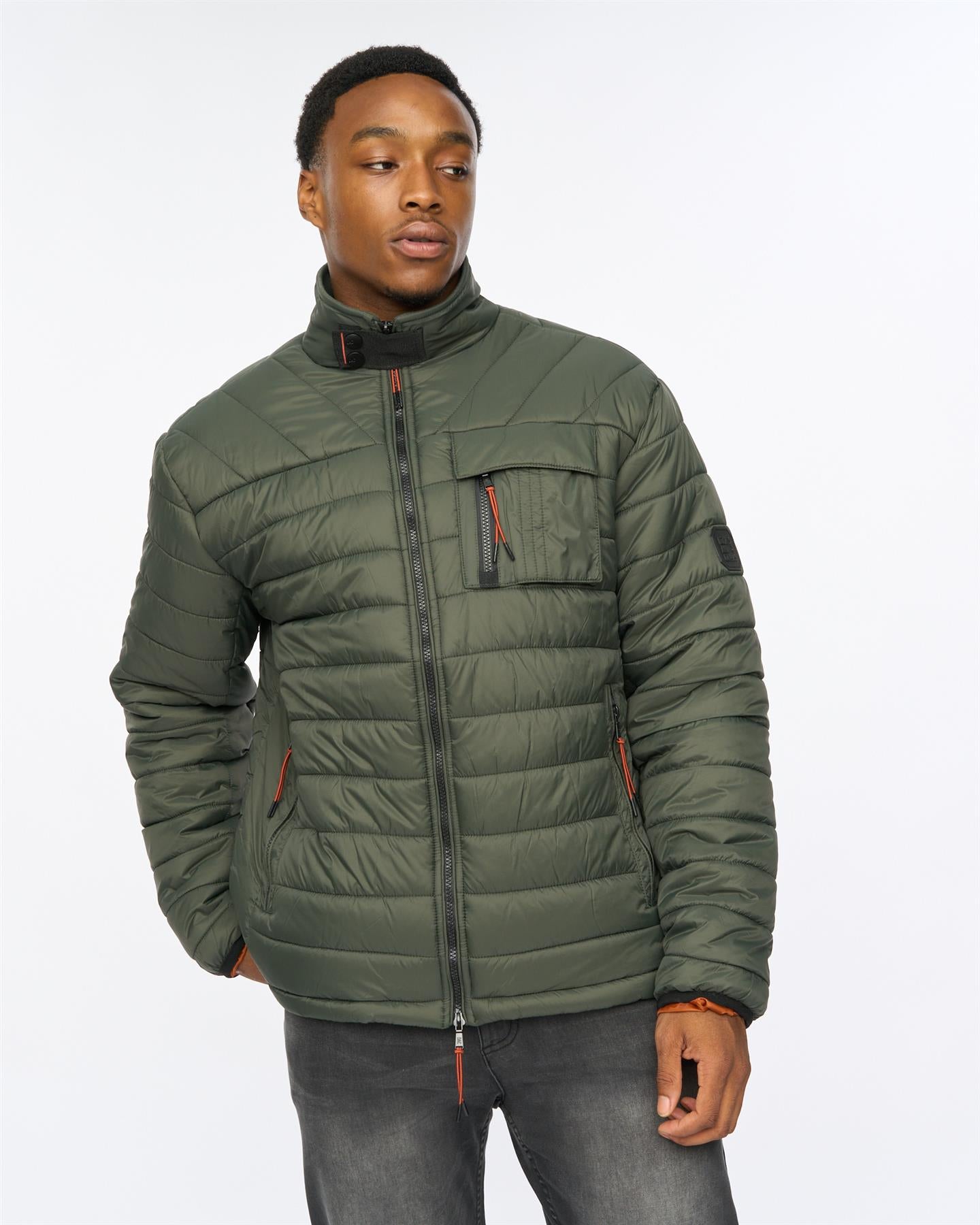 Mens Carricore Padded Jacket Dark Olive