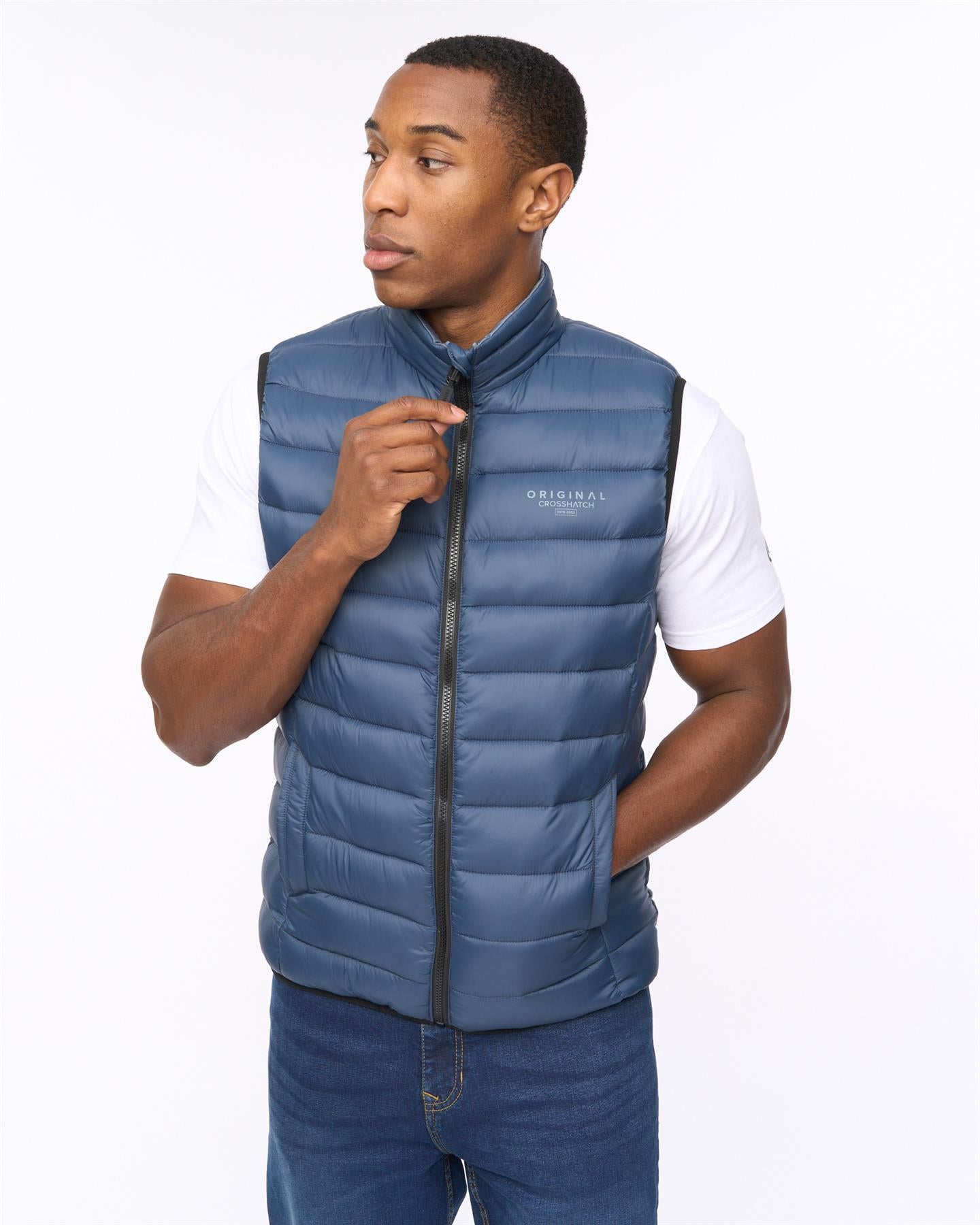 Mens Gattering MVE Gilet Navy