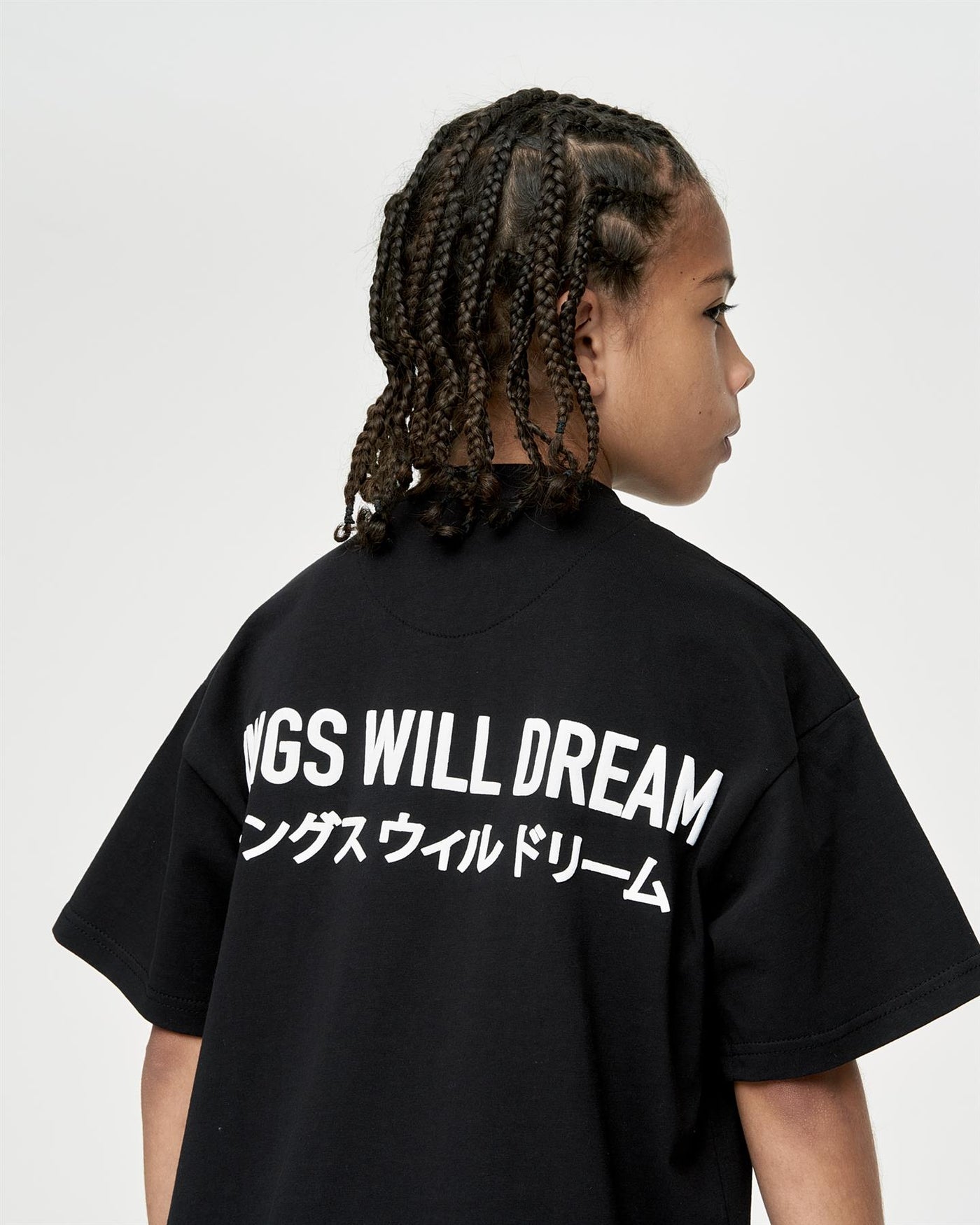 Kids Boys Studio Duo Line T-Shirt Black