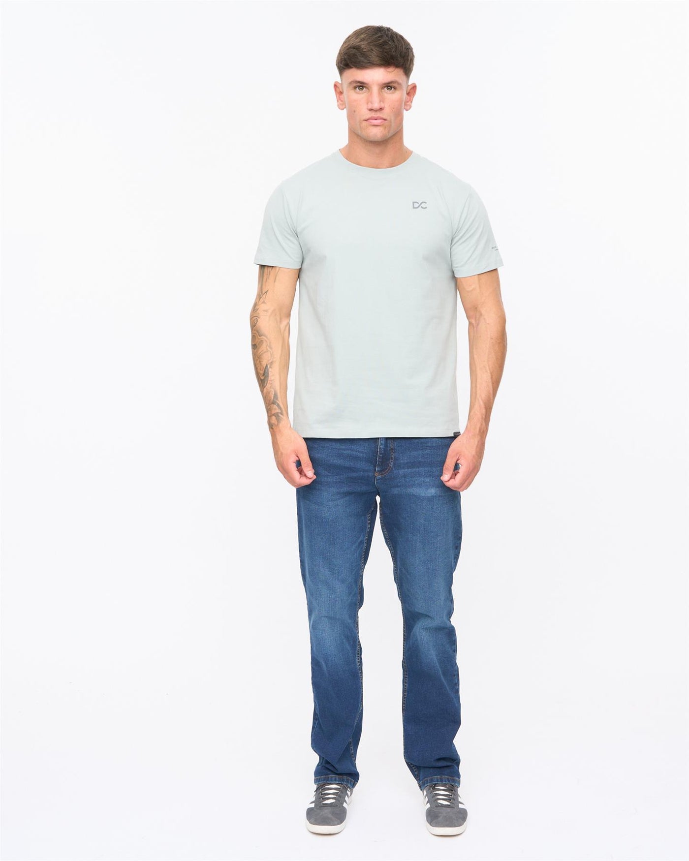 Mens Trimlines Heavy T-Shirt Steel Blue